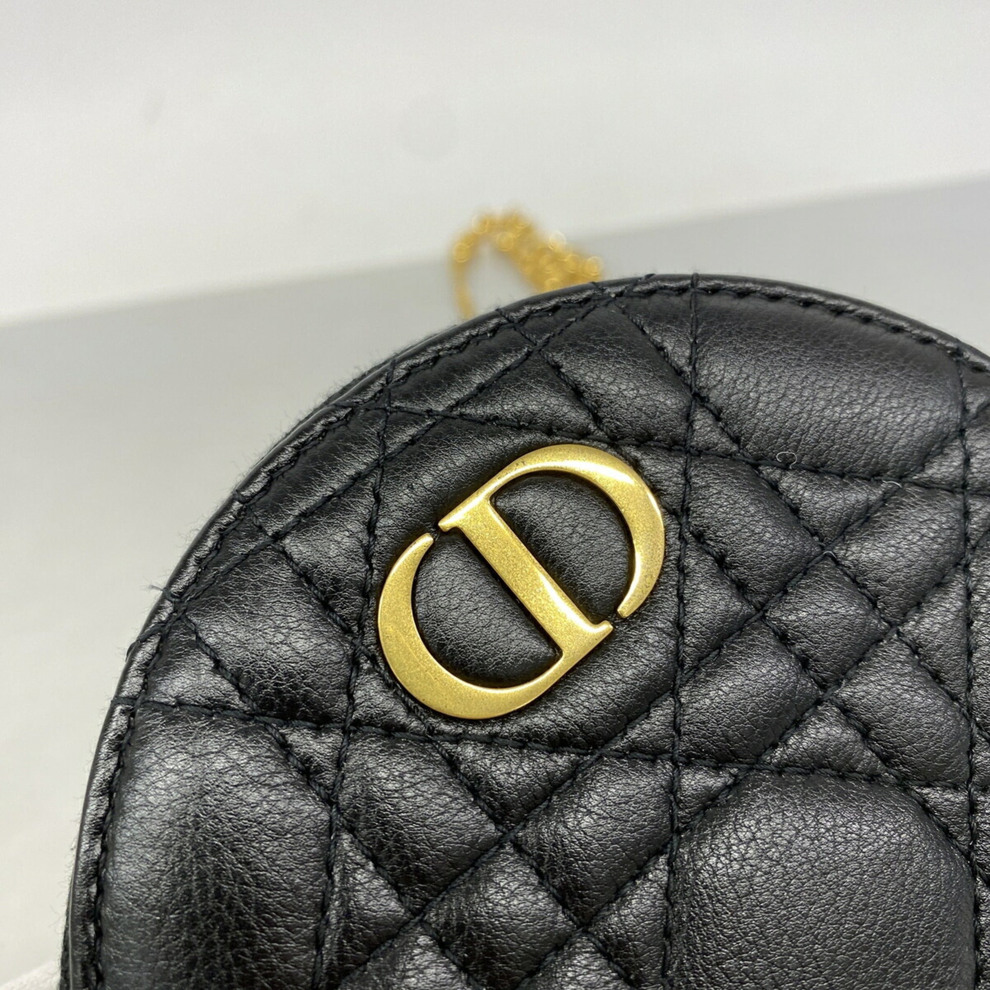 Christian Dior Black Leather Shoulder Bag (Pre-Owned)