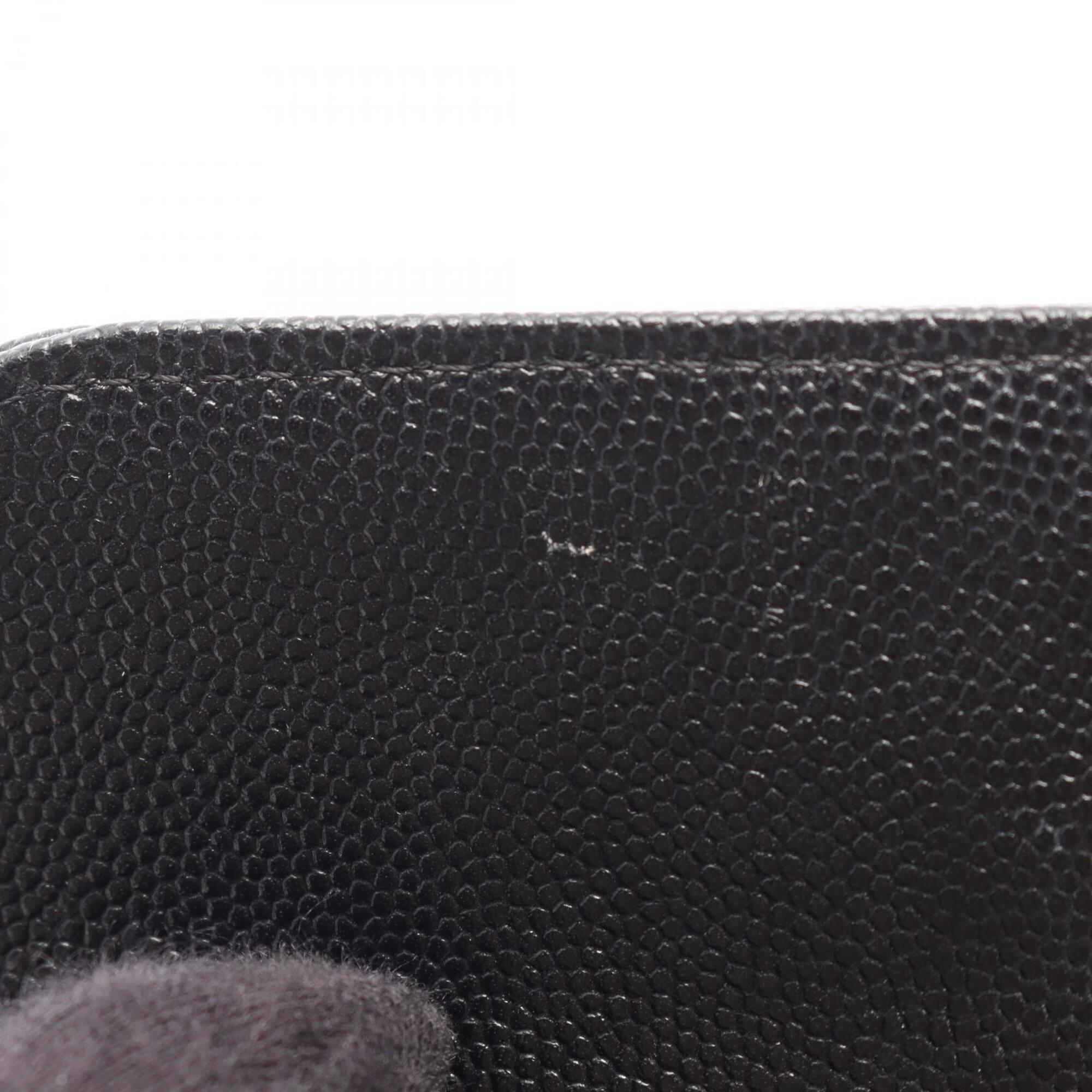Chanel Black Grained Calfskin Handbag Shoulder Bag (Pre-Owned)