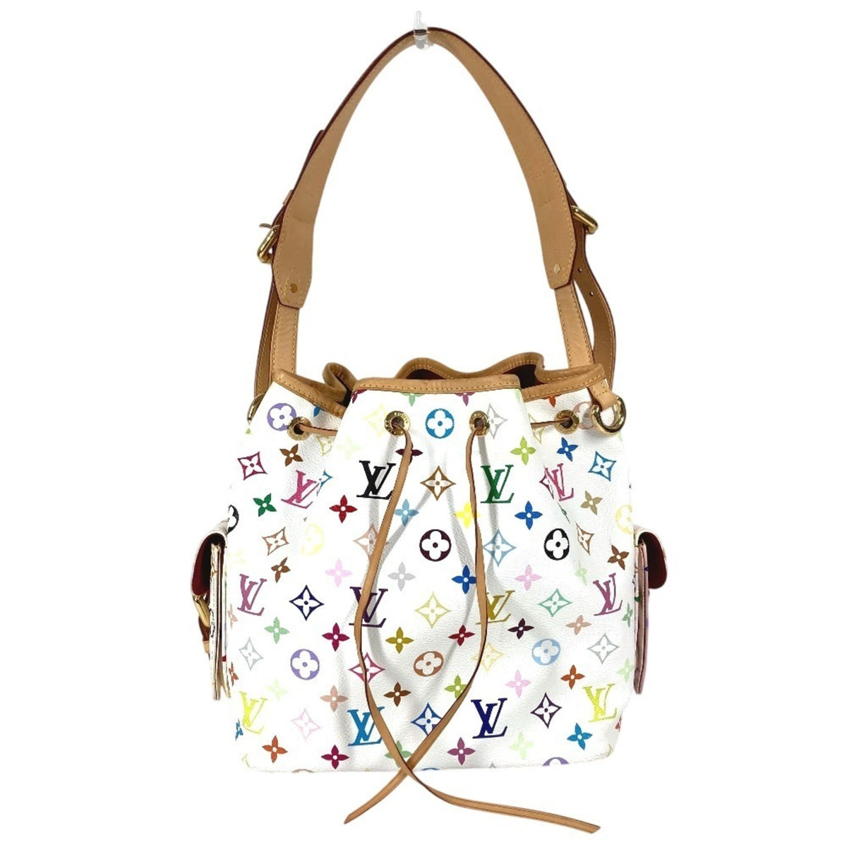 Louis Vuitton Blanc White Monogram Multicolore Shoulder Bag (Pre-Owned)