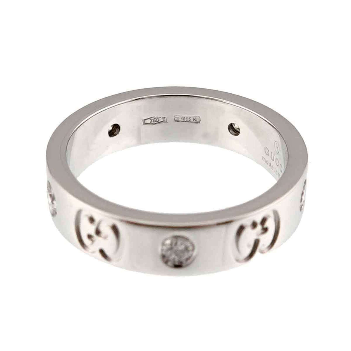 Gucci White Gold (18K) Band Ring (Pre-Owned)