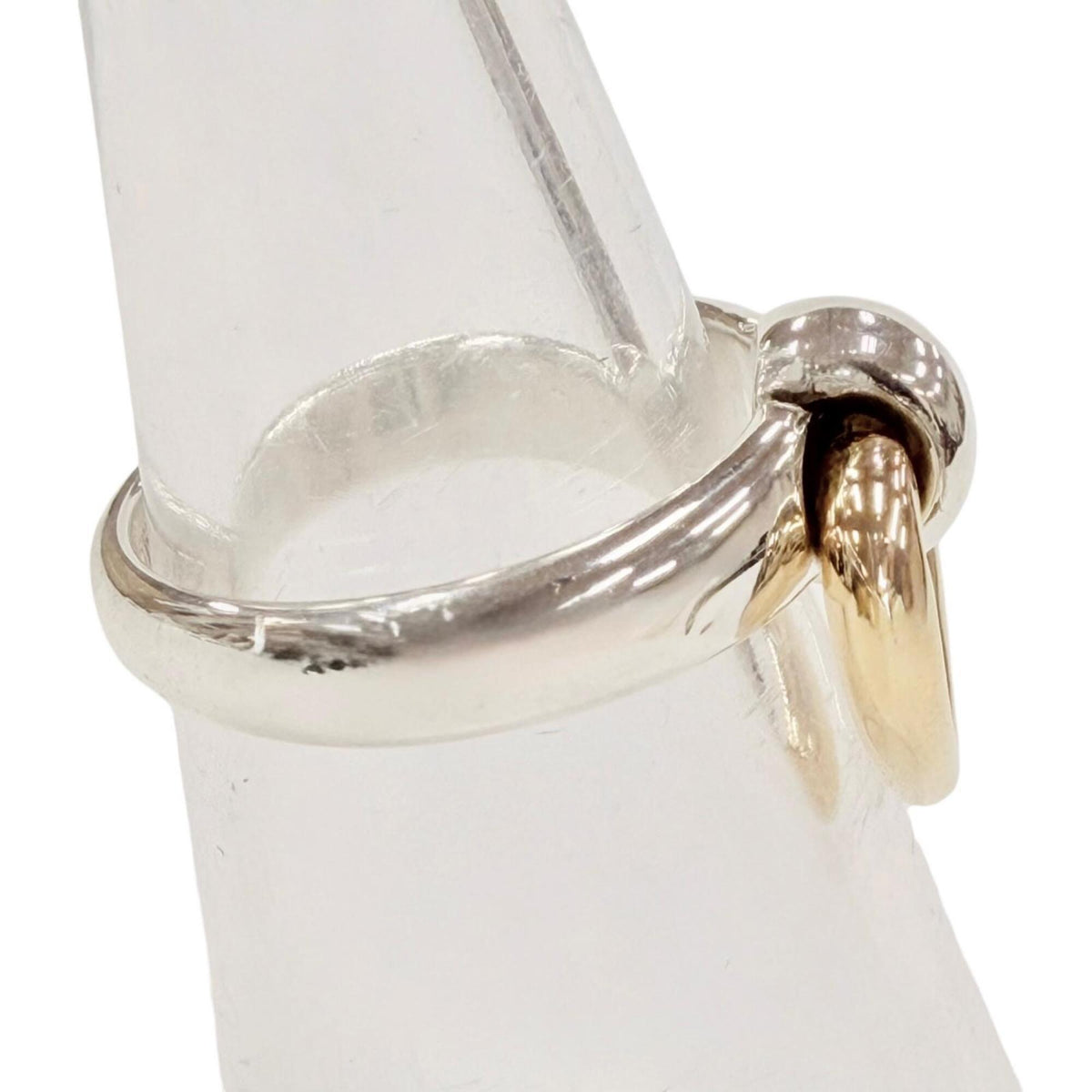 Hermes Gold Silver Gold (18K) Silver 925 Band Ring (Pre-Owned)