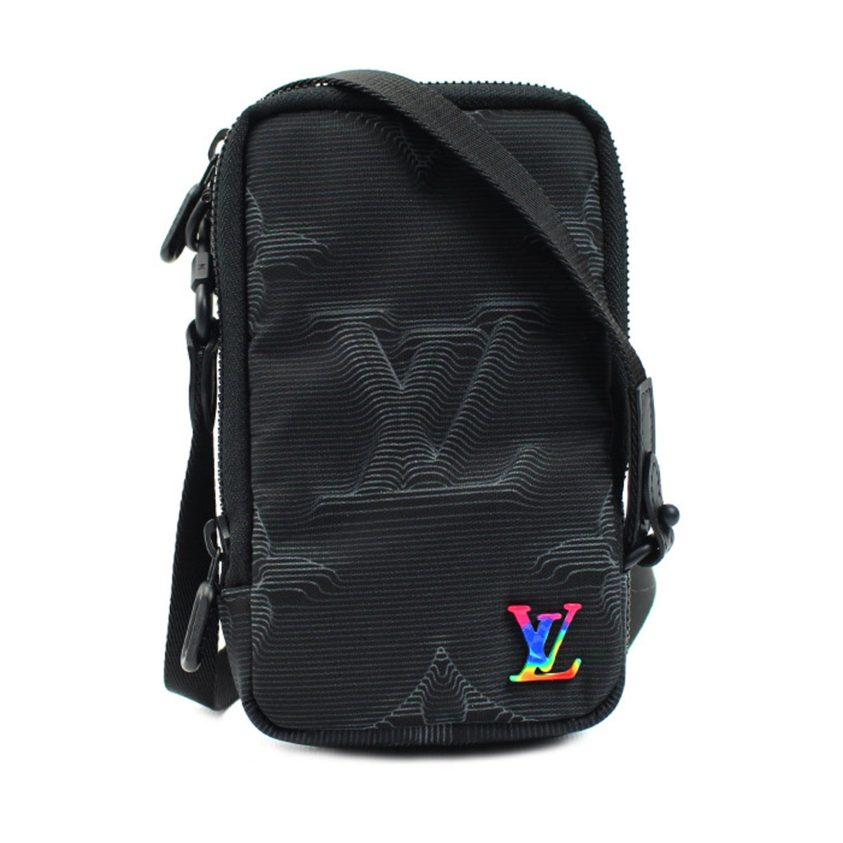 Louis Vuitton Black Nylon Leather Shoulder Bag (Pre-Owned)