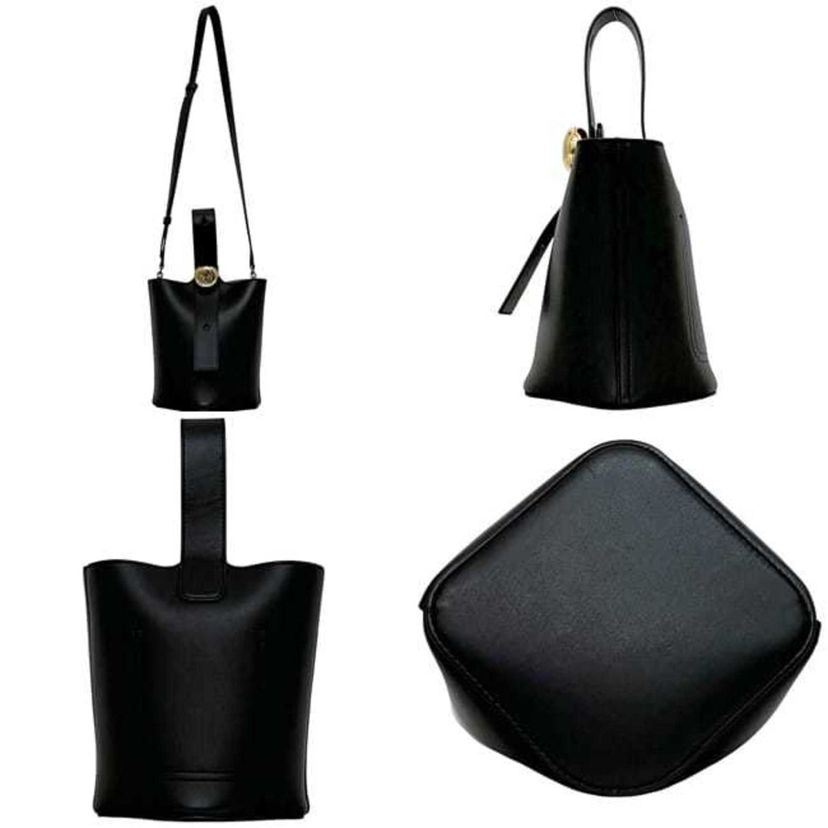 Loewe Black Leather Handbag Shoulder Bag (Pre-Owned)