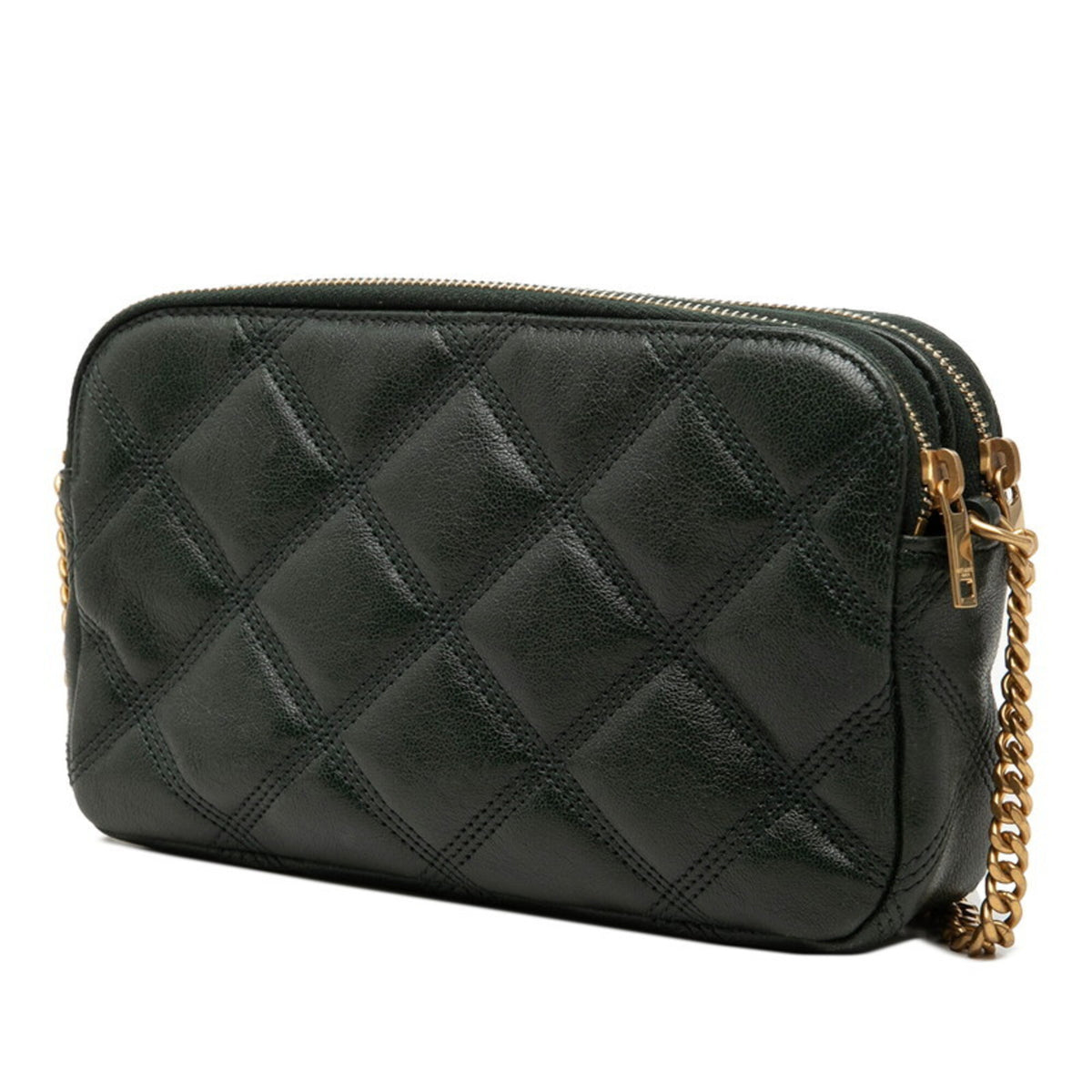 Saint Laurent Green Leather Shoulder Bag (Pre-Owned)