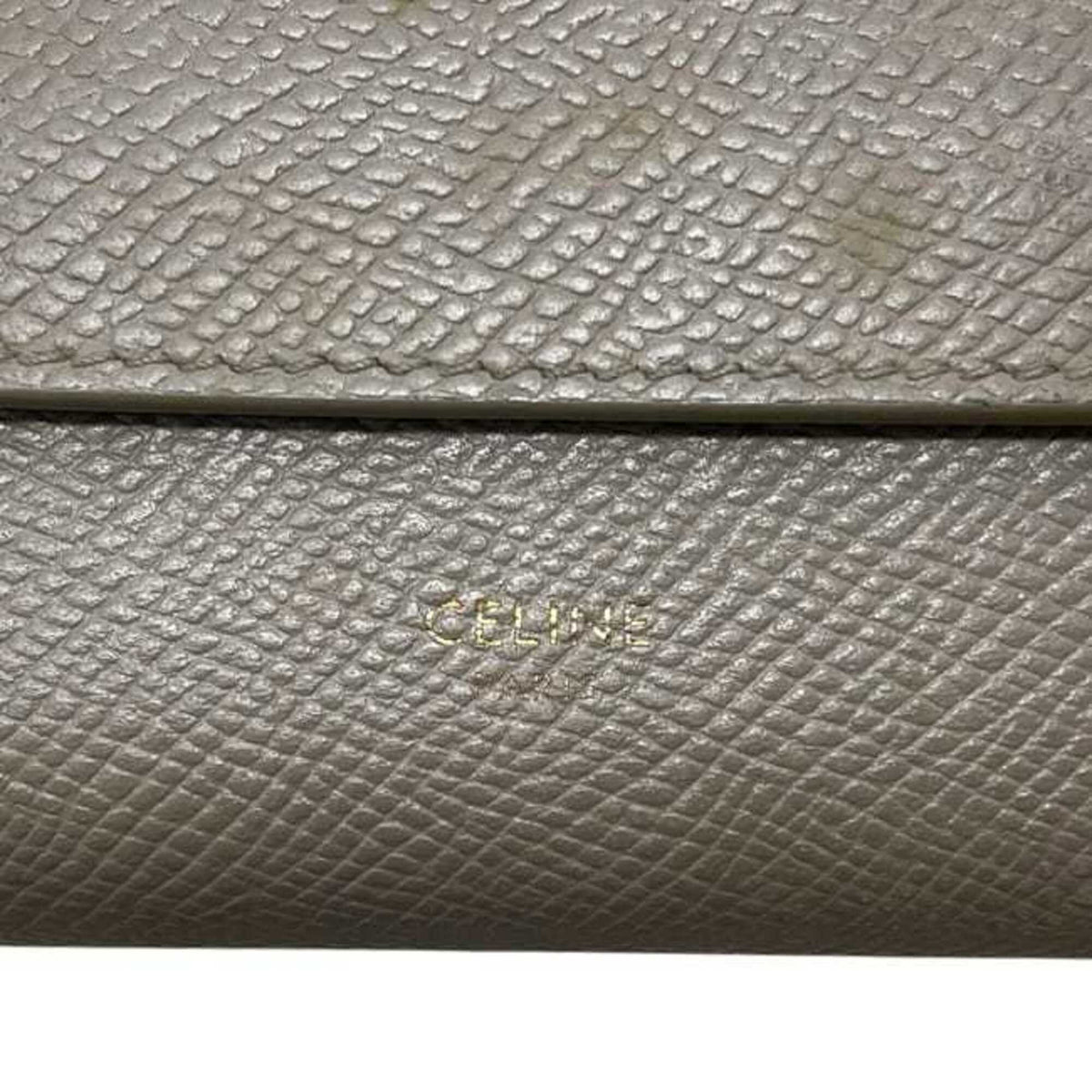 Celine Beige Leather Wallet (Tri-Fold) (Pre-Owned)