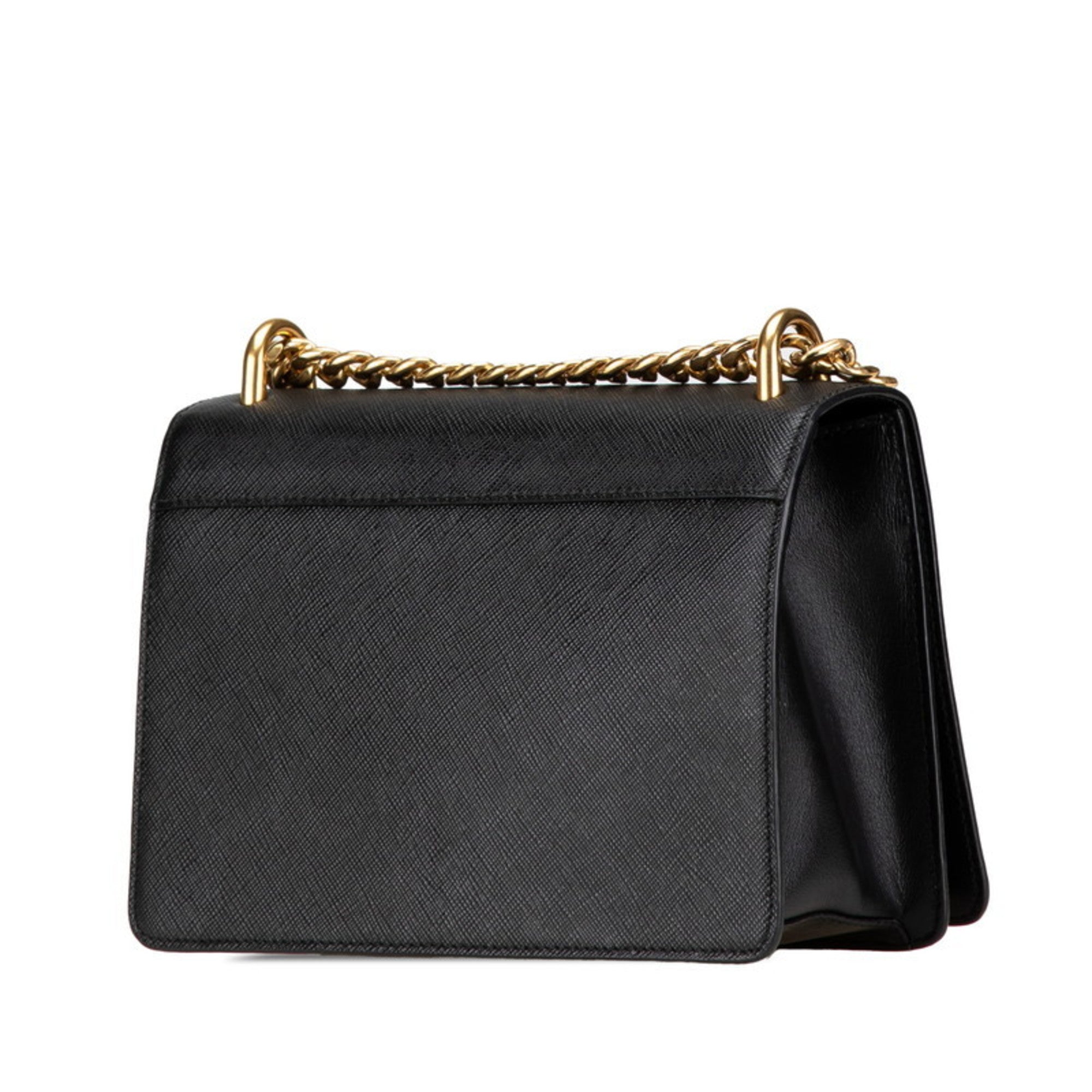 Prada Black Leather Shoulder Bag (Pre-Owned)