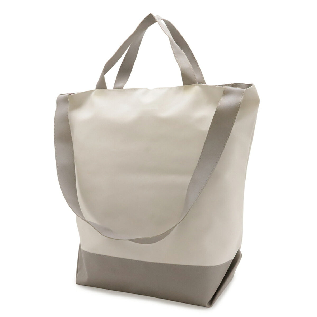 Chanel Sport Ivory Light Gray Nylon Shoulder Bag Tote Bag (Pre-Owned)