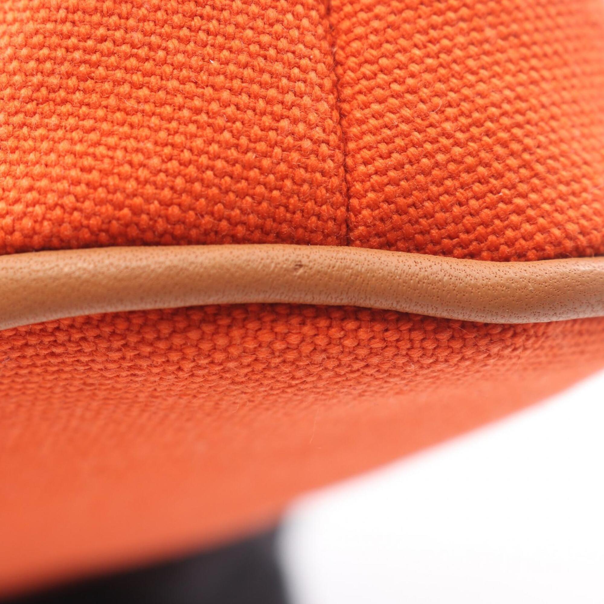Hermes Orange Canvas Handbag Pouch (Pre-Owned)
