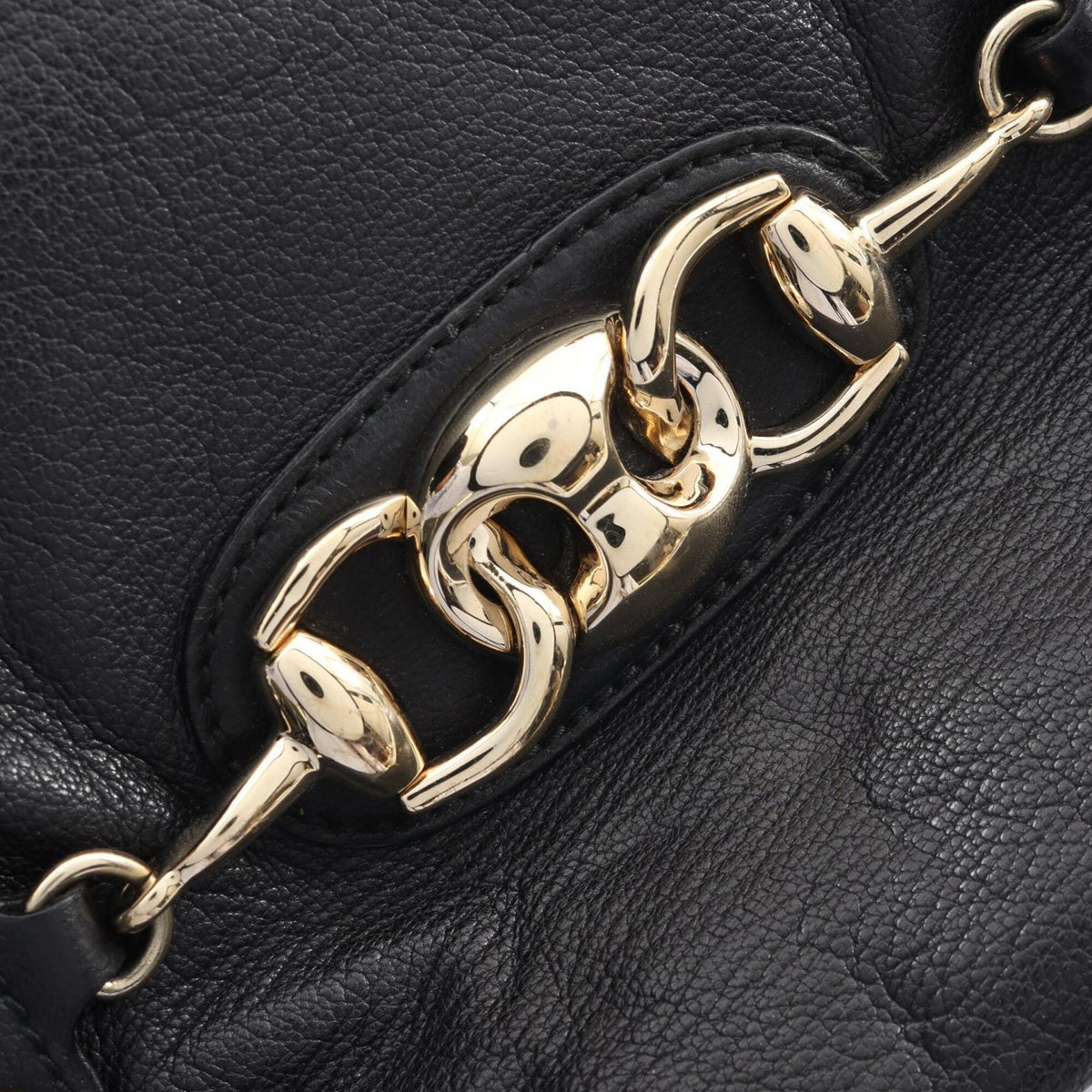 Gucci Black Leather Handbag (Pre-Owned)