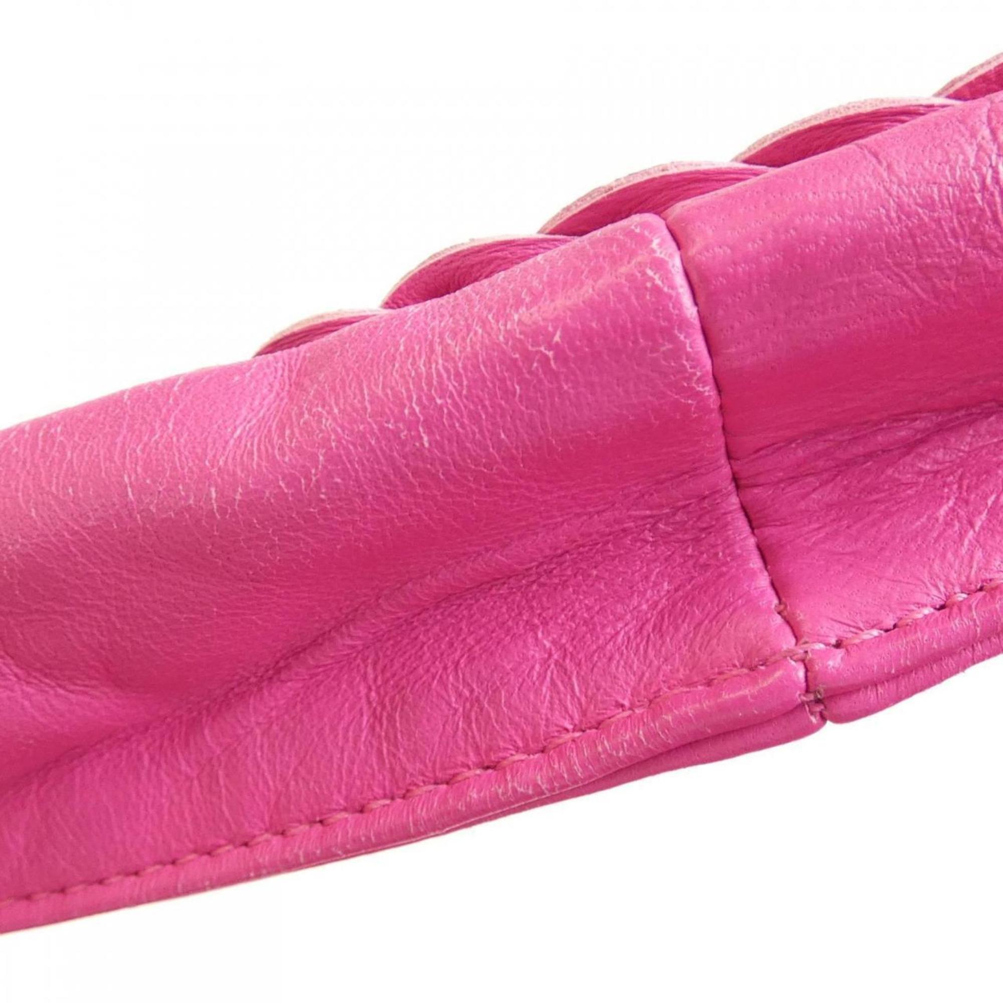 Bottega Veneta Pink Leather Shoulder Bag (Pre-Owned)