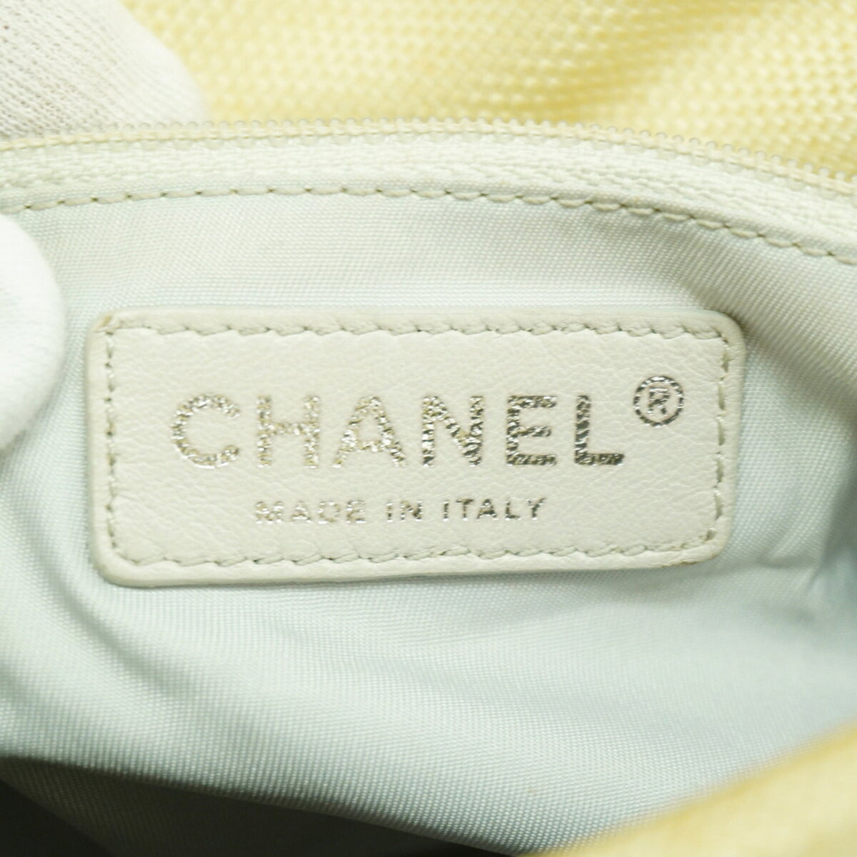 Chanel Gray Coated Canvas Shoulder Bag (Pre-Owned)