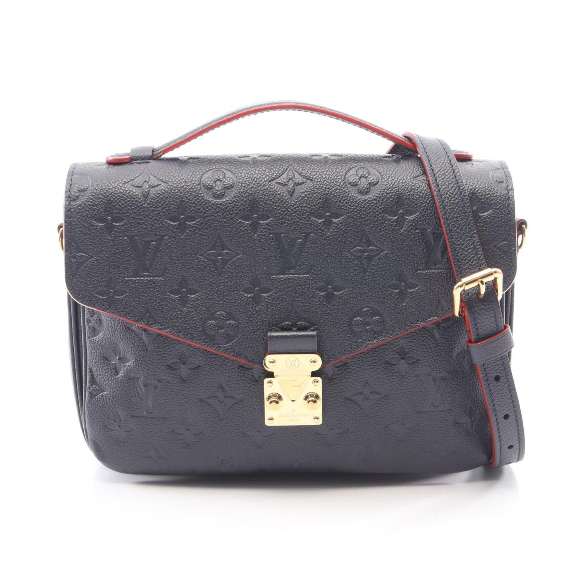 Louis Vuitton Monogram Empreinte Marine Rouge Navy Monogram Empreinte Handbag Pochette (Pre-Owned)