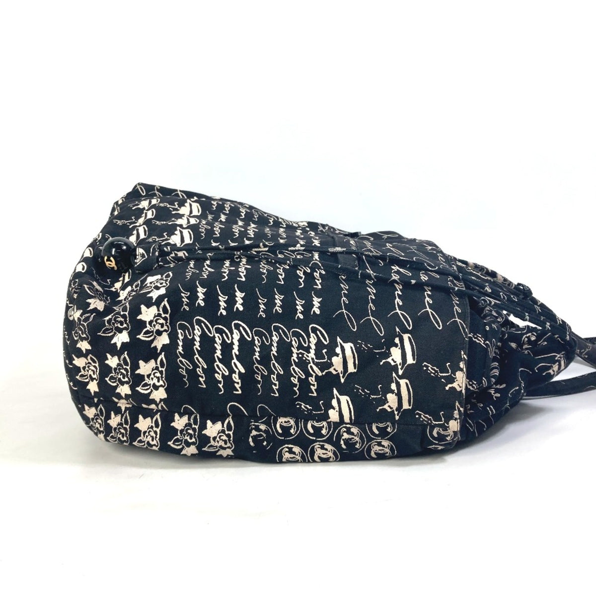 Chanel Black Cloth Tote Bag (Pre-Owned)