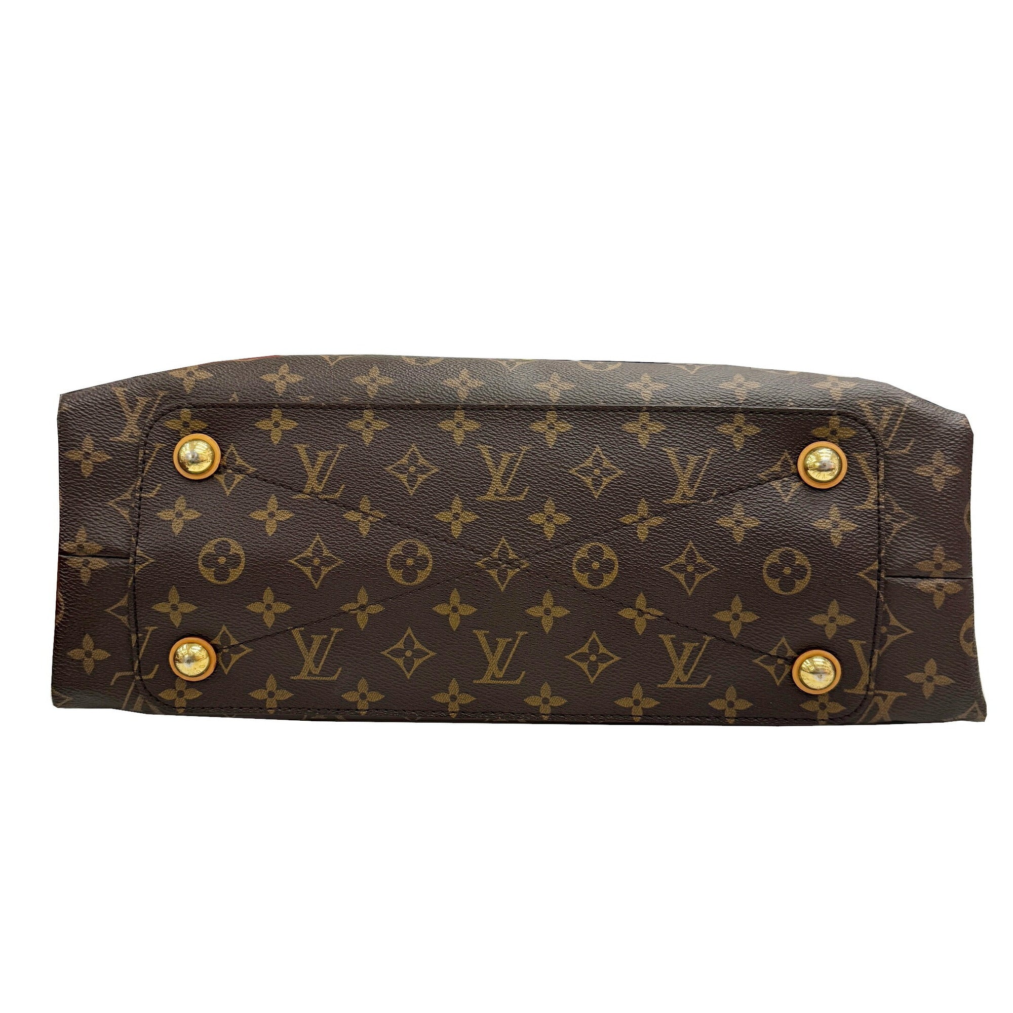 Louis Vuitton Bordeaux Brown Monogram Leather Handbag Tote Bag (Pre-Owned)