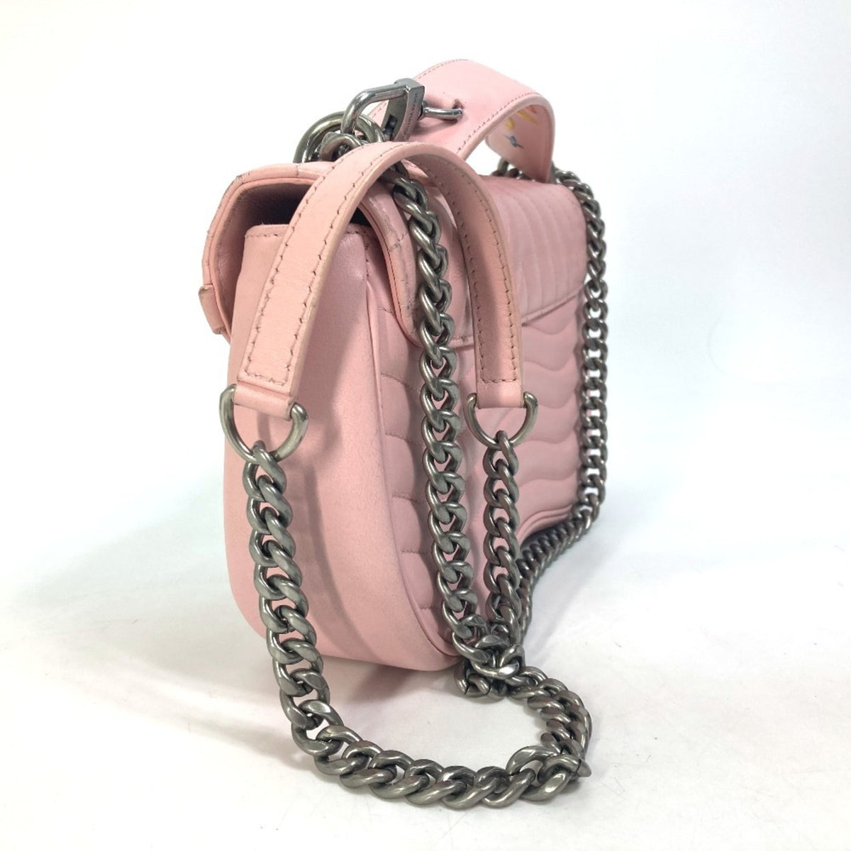 Louis Vuitton Pink Leather Handbag Shoulder Bag (Pre-Owned)