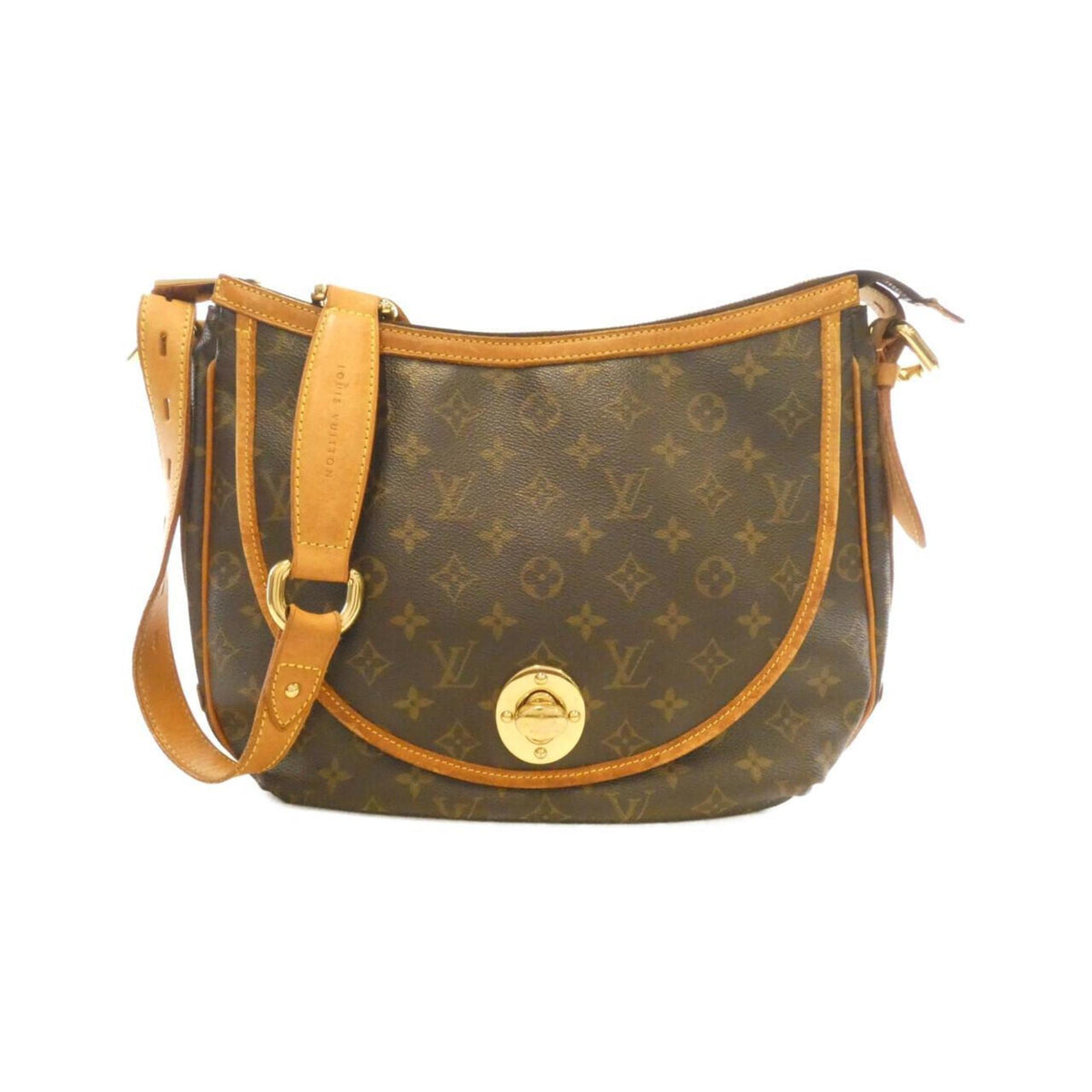 Louis Vuitton Marron Coated Canvas Shoulder Bag (Pre-Owned)