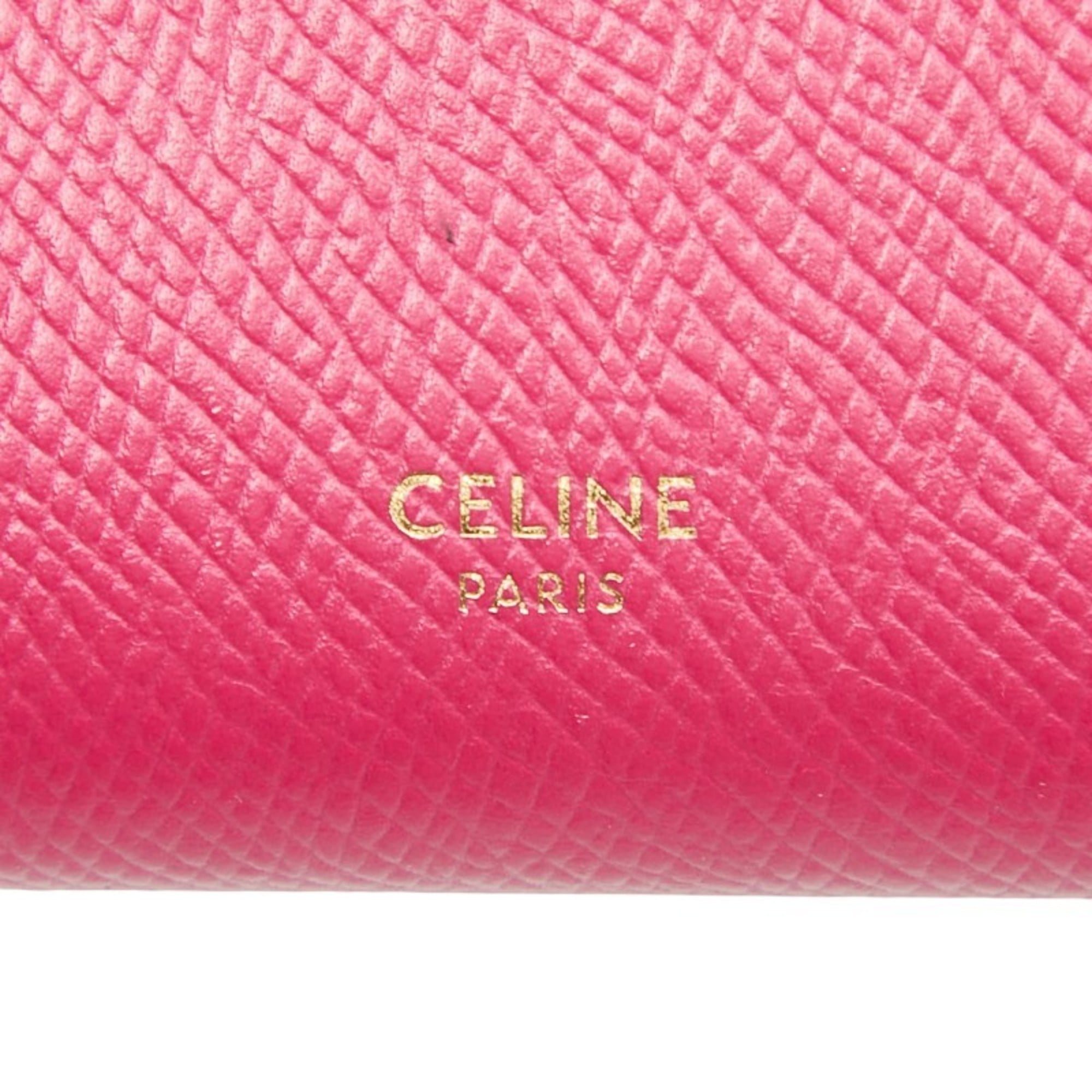 Celine Pink Leather Wallet (Bi-Fold) (Pre-Owned)