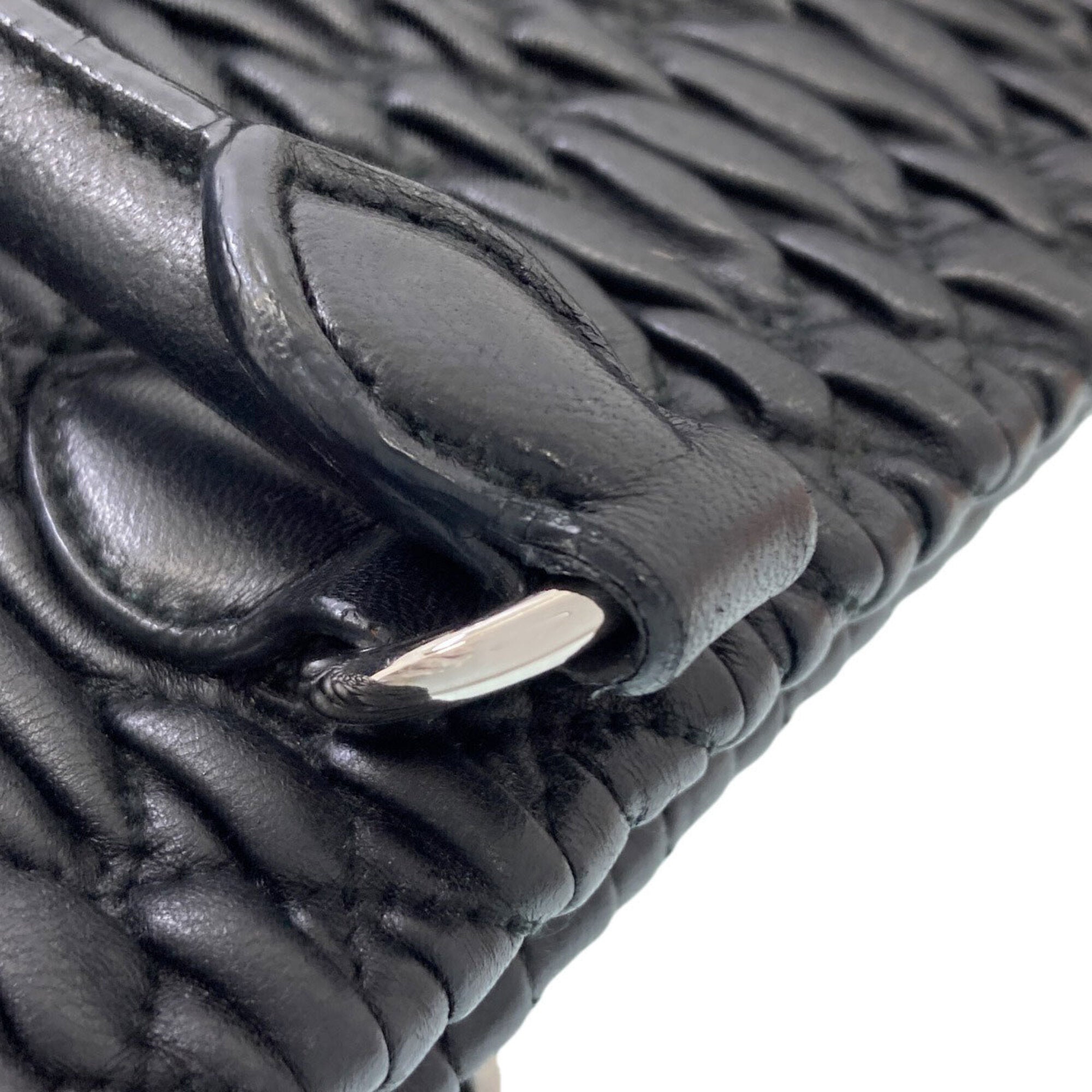 Miu Miu Black Leather Tote Bag (Pre-Owned)