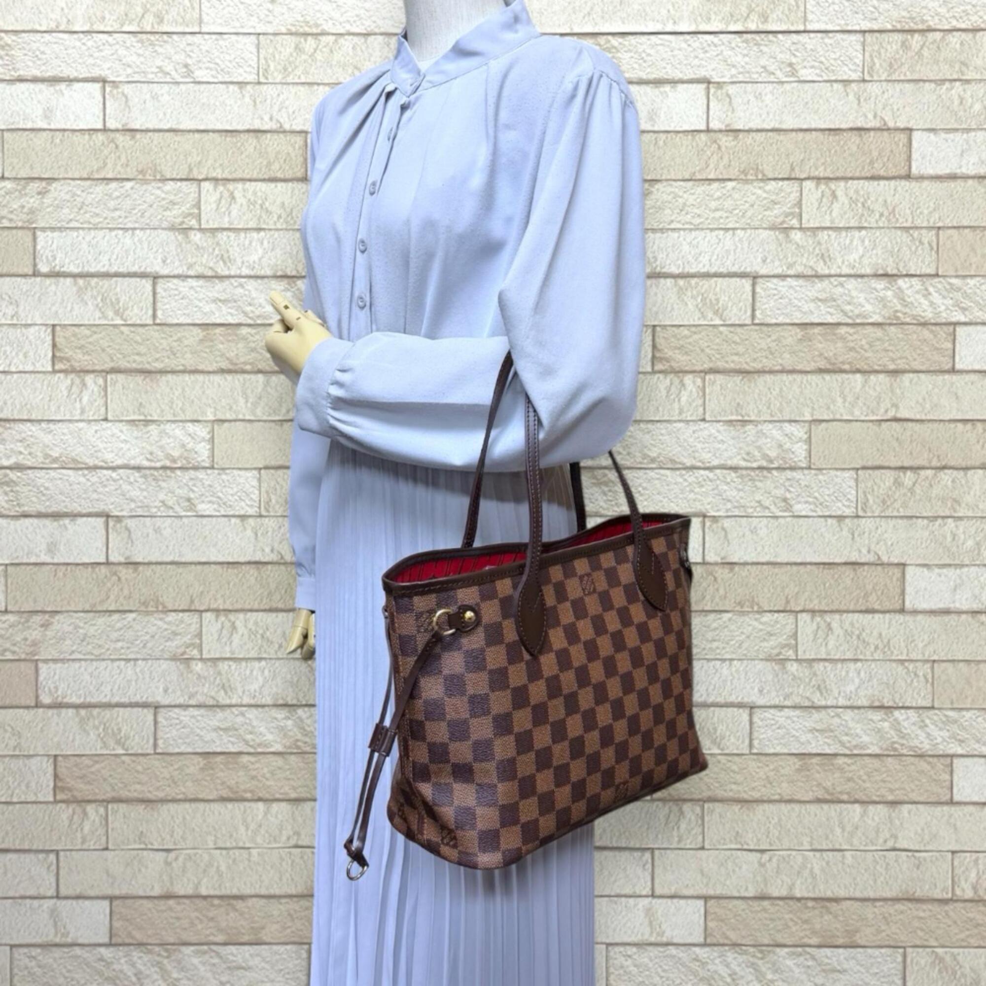 Louis Vuitton Damier Brown Damier Canvas Tote Bag (Pre-Owned)