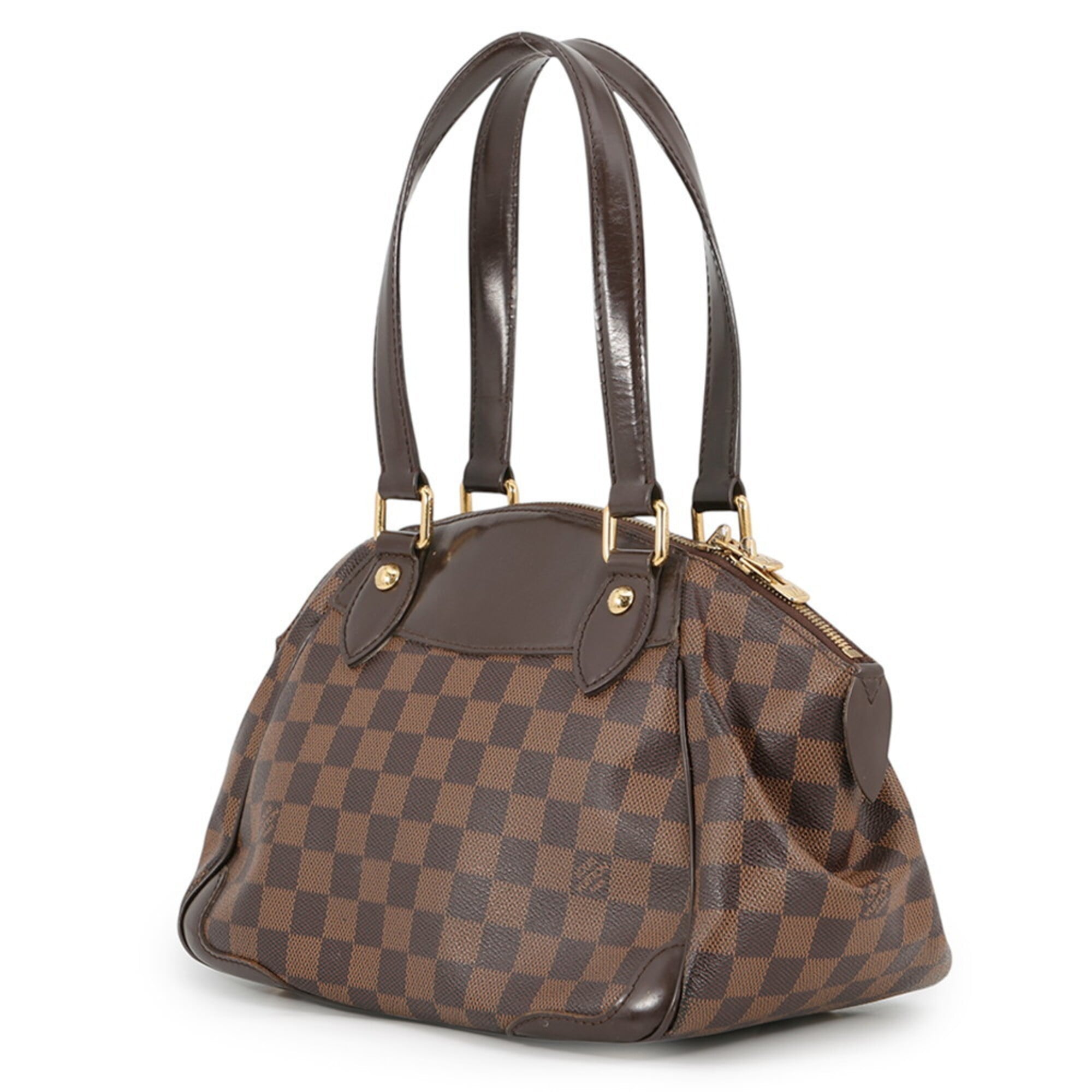 Louis Vuitton Damier Damier Canvas Ebene Red Color Damier Canvas Handbag Shoulder Bag (Pre-Owned)