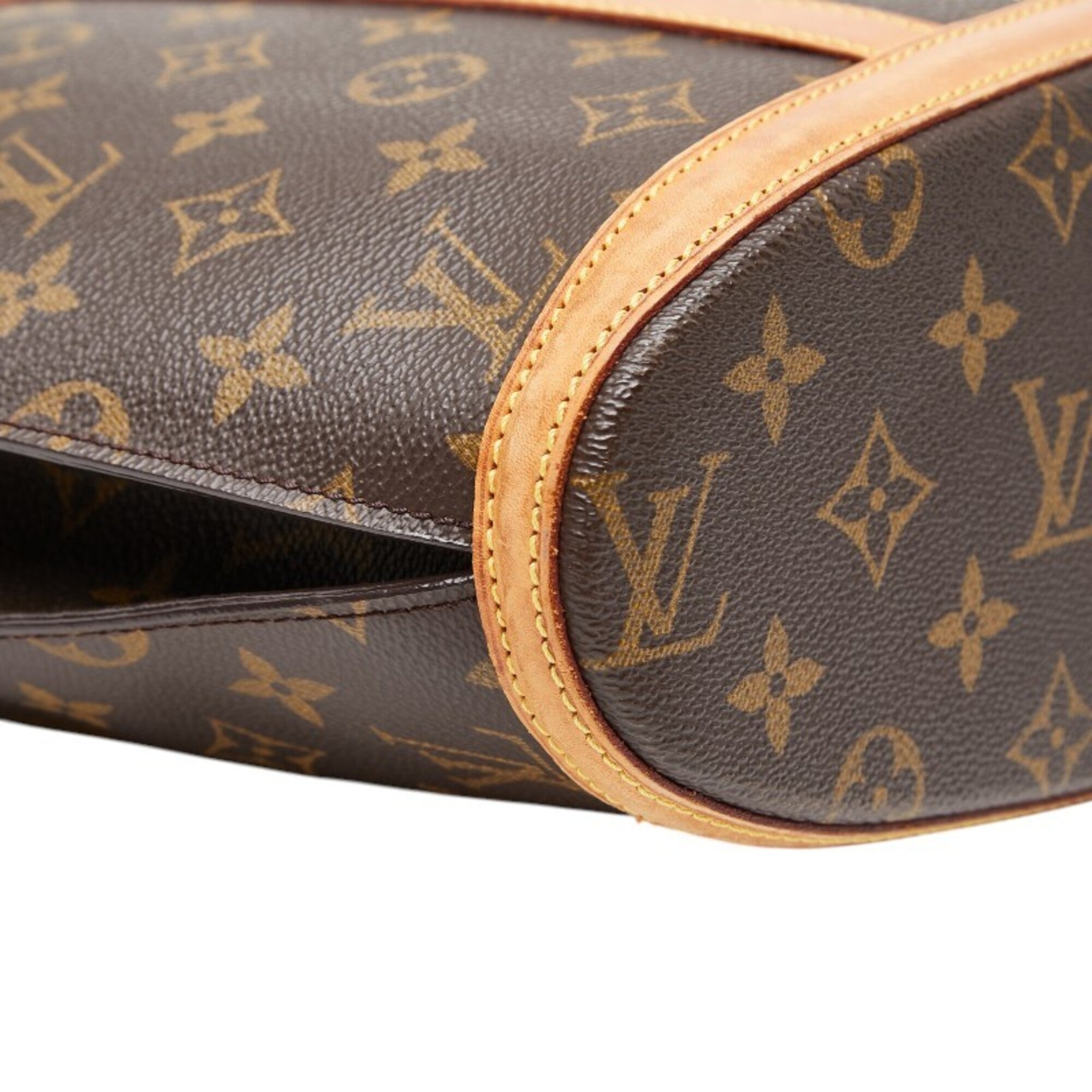 Louis Vuitton Brown Pvc Leather Shoulder Bag Tote Bag (Pre-Owned)