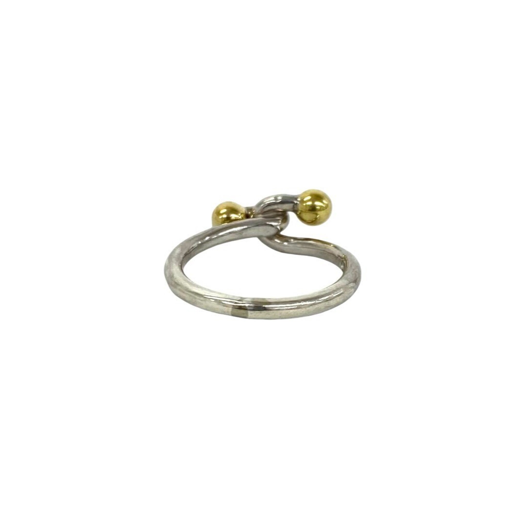 Tiffany Gold Silver Yellow Gold (18K) Silver Band Ring (Pre-Owned)