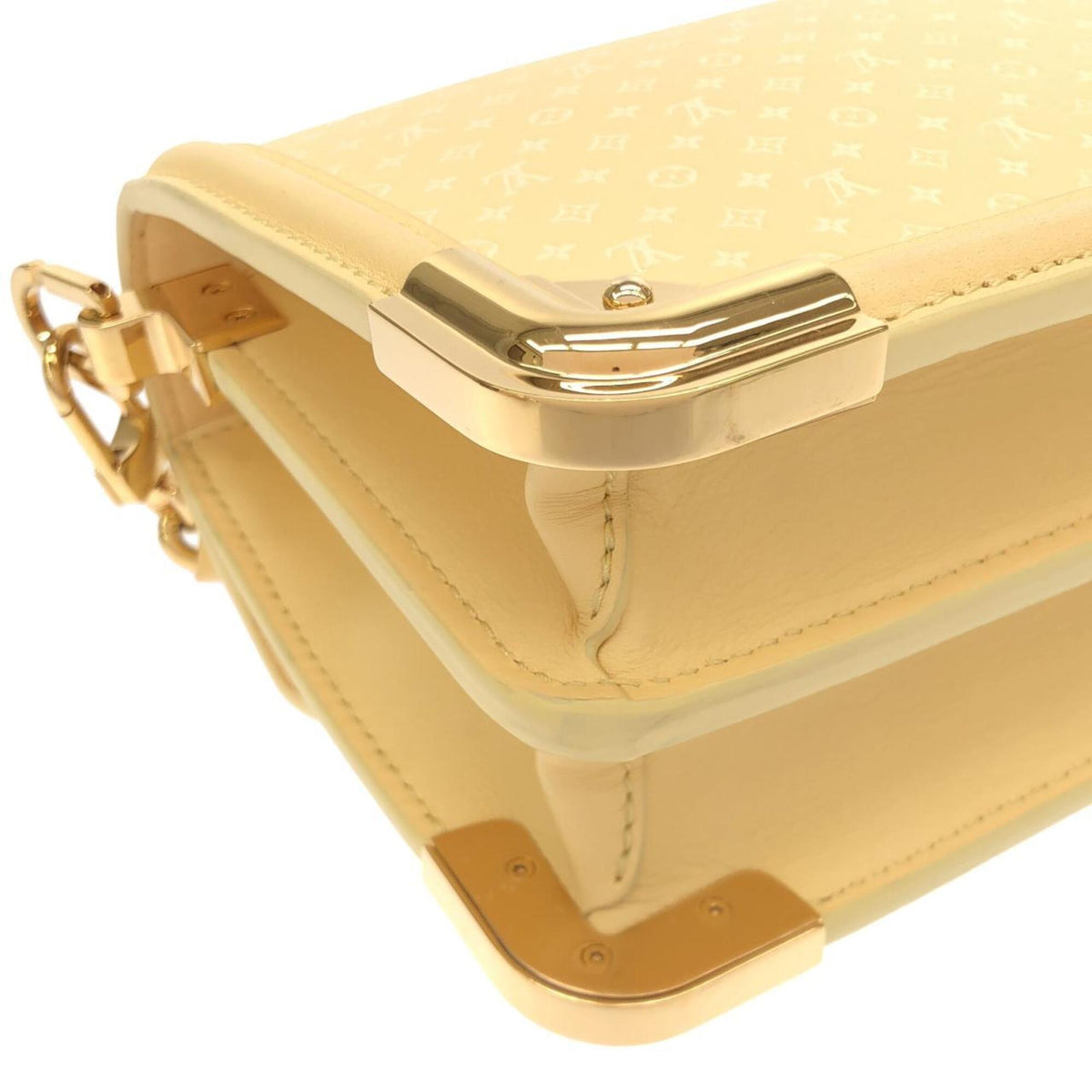 Louis Vuitton Jaune Yellow Leather Shoulder Bag (Pre-Owned)
