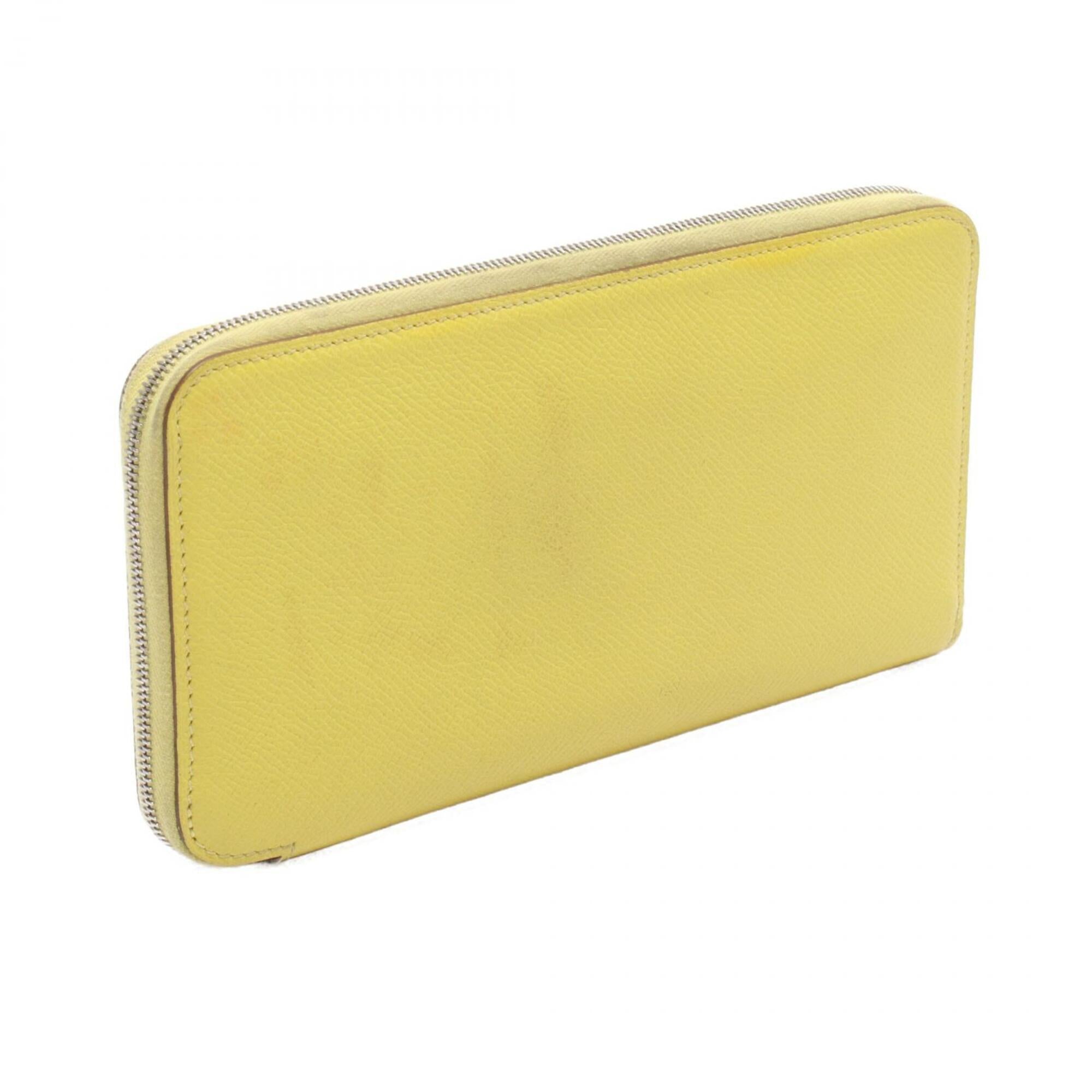 Hermes Yellow Epsom Leather Long Wallet (Bi-Fold) (Pre-Owned)