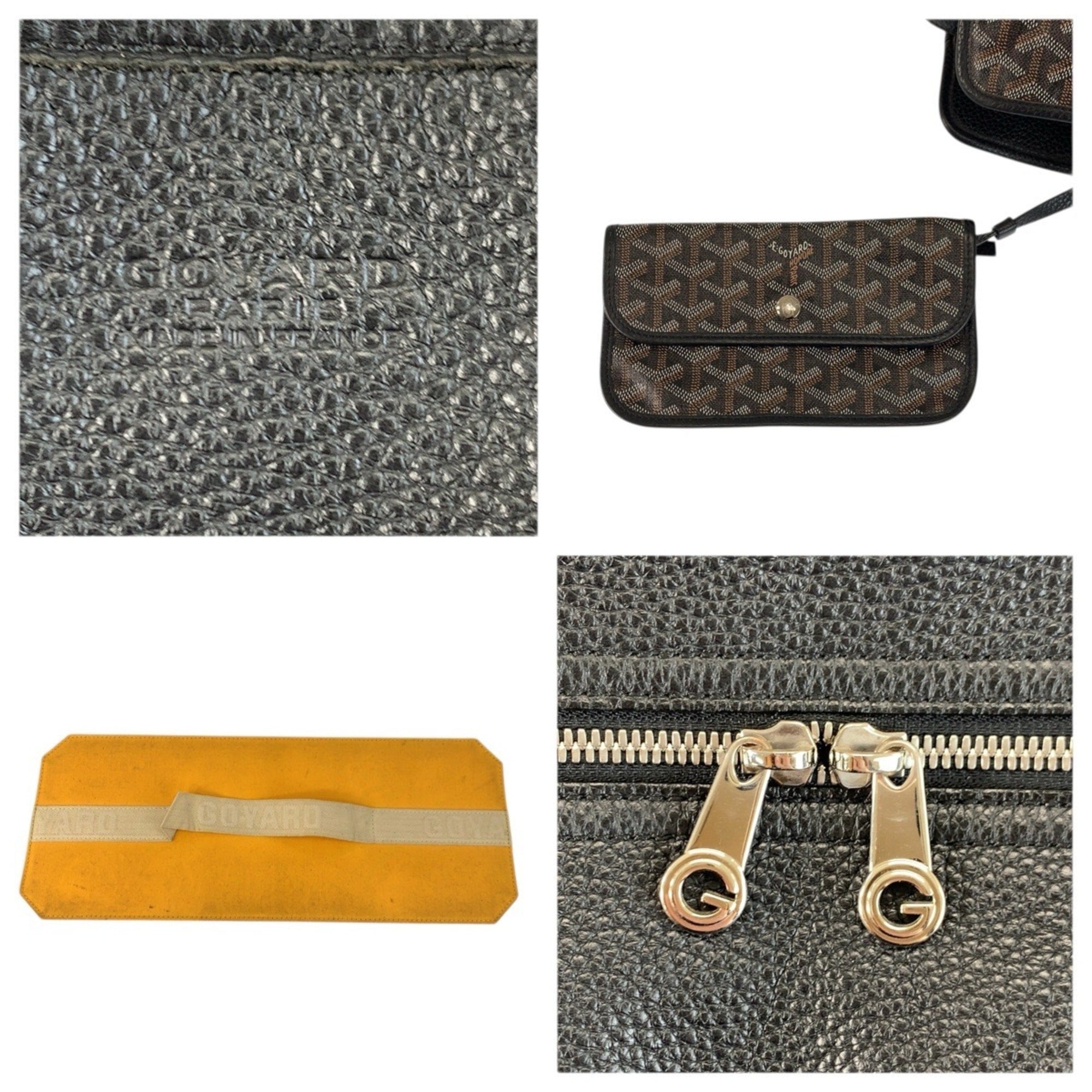 Goyard Black Brown Pvc Leather Shoulder Bag Tote Bag (Pre-Owned)