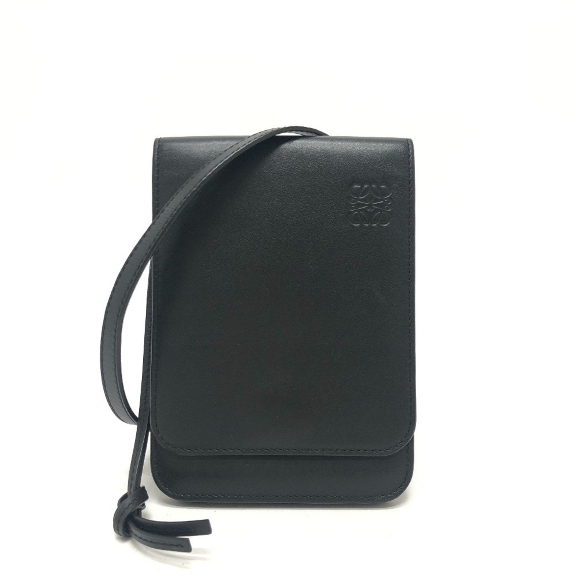 Loewe Black Leather Pochette Shoulder Bag (Pre-Owned)