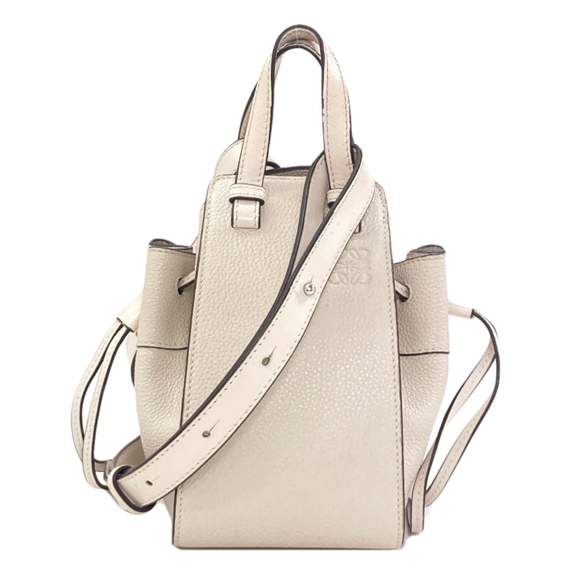 Loewe Hammock White Leather Handbag (Pre-Owned)