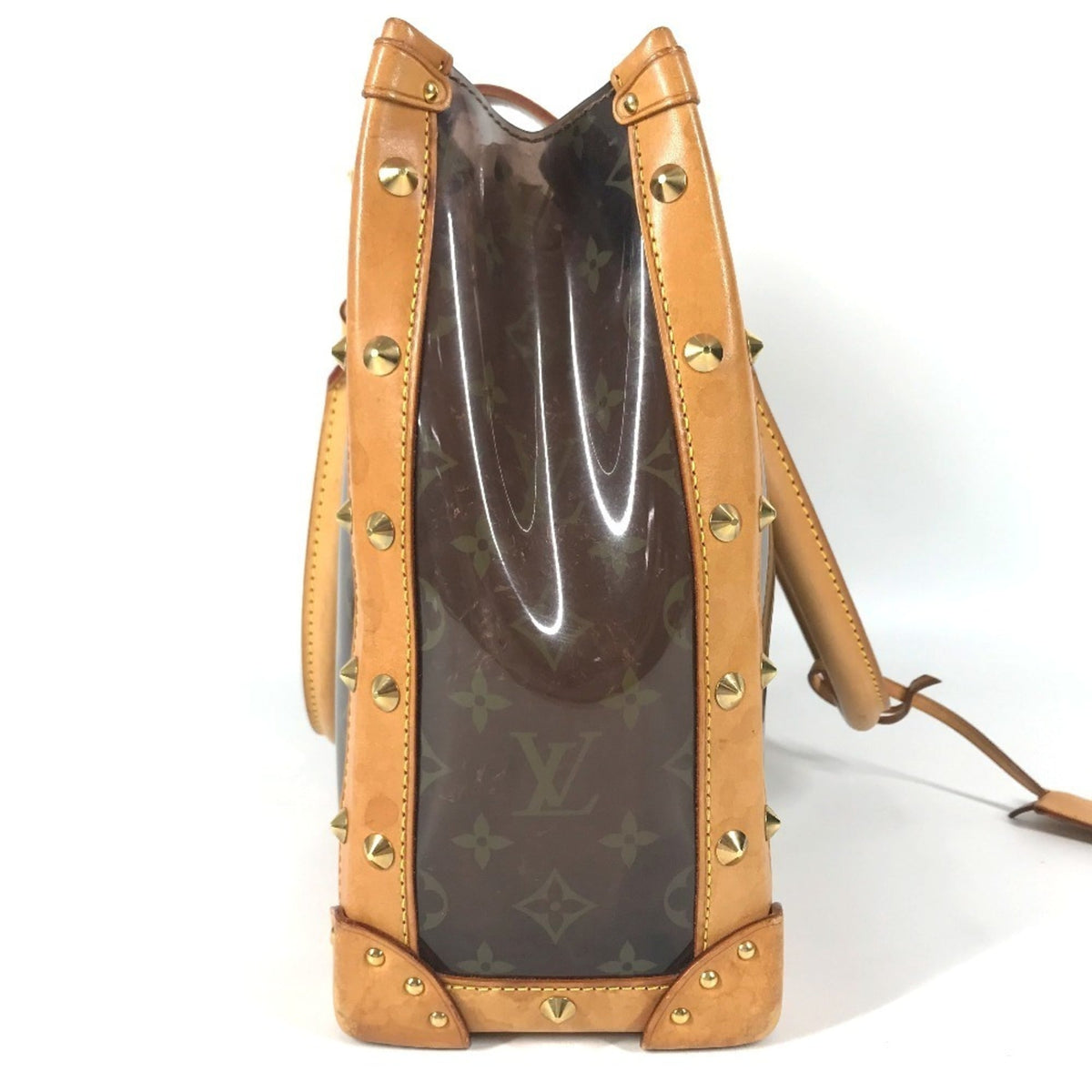 Louis Vuitton Brown Monogram Vinyl Leather Beach Bag Shoulder Bag Tote Bag (Pre-Owned)