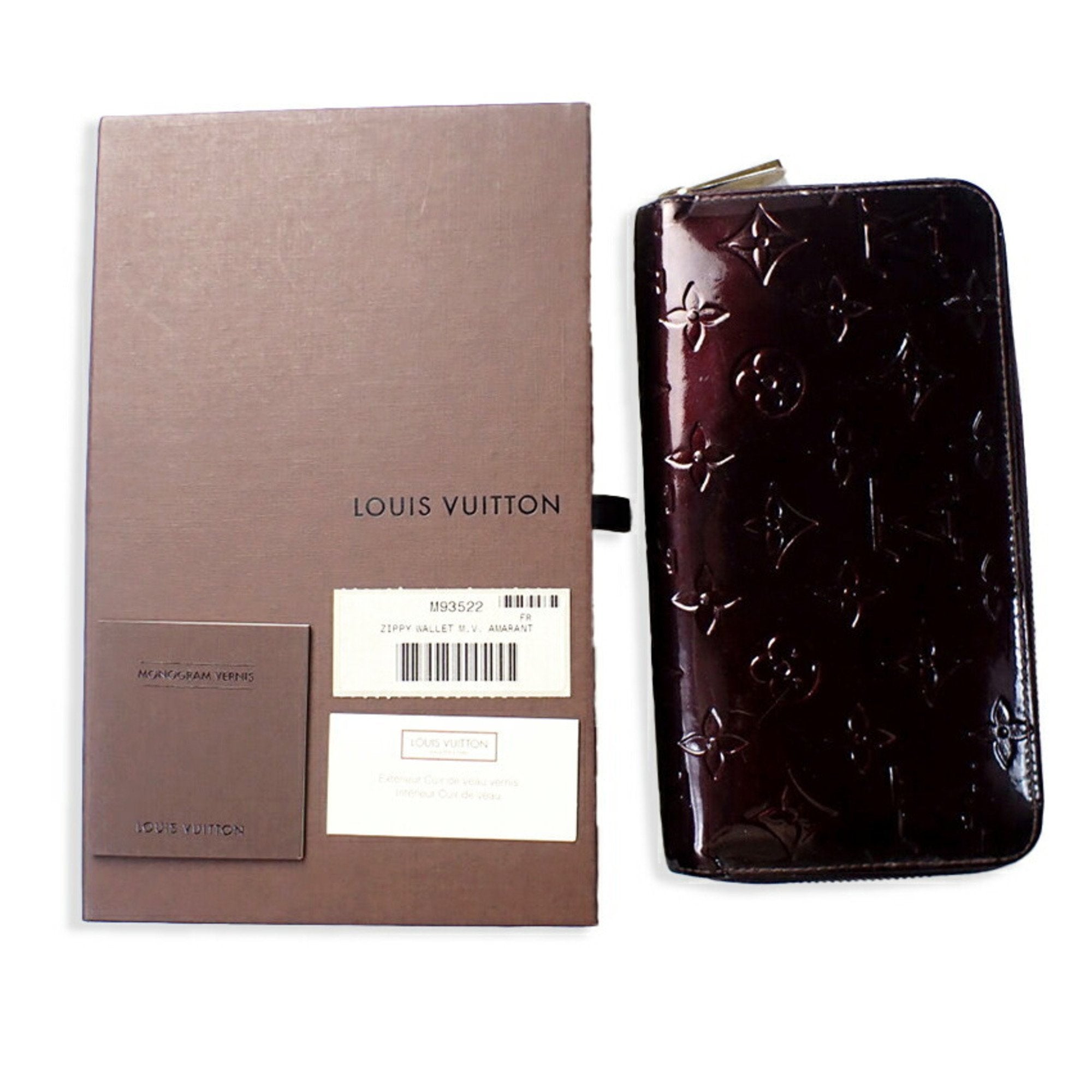 Louis Vuitton Bordeaux Vernis Long Wallet (Bi-Fold) (Pre-Owned)
