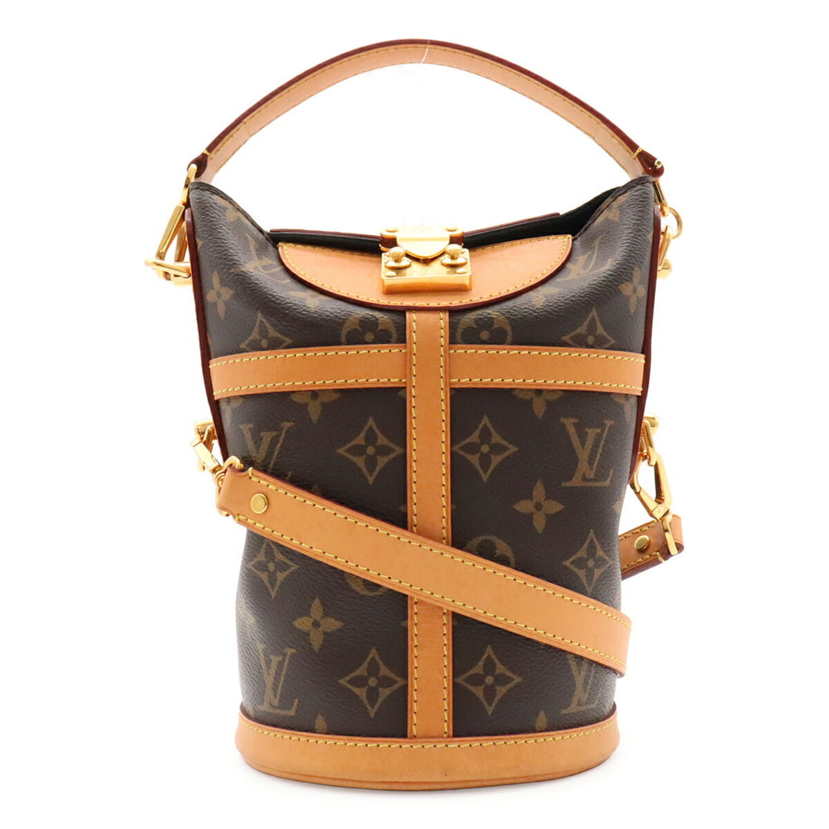 Louis Vuitton Brown Monogram Canvas Handbag Shoulder Bag (Pre-Owned)