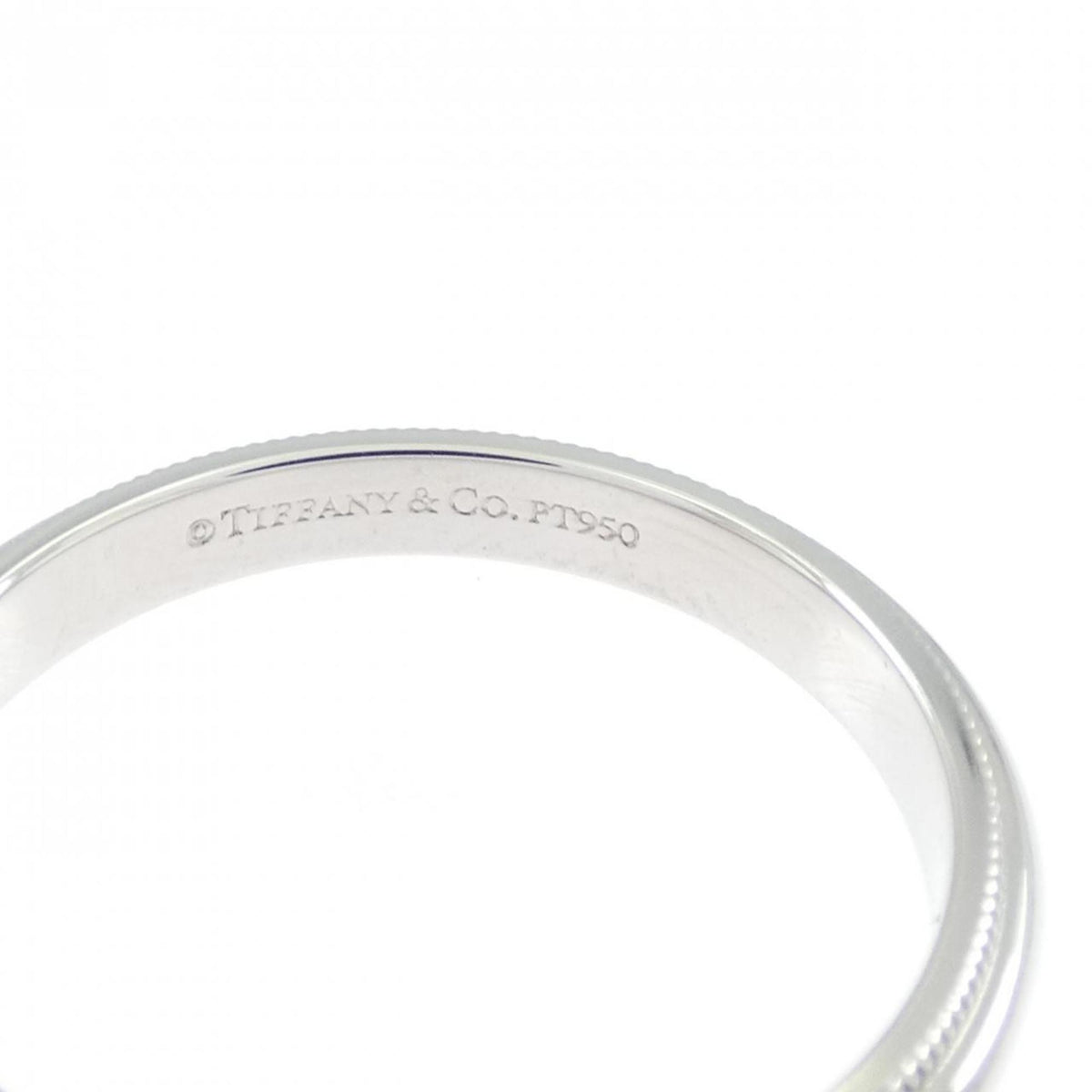 Tiffany Platinum Platinum 950 Band Ring (Pre-Owned)
