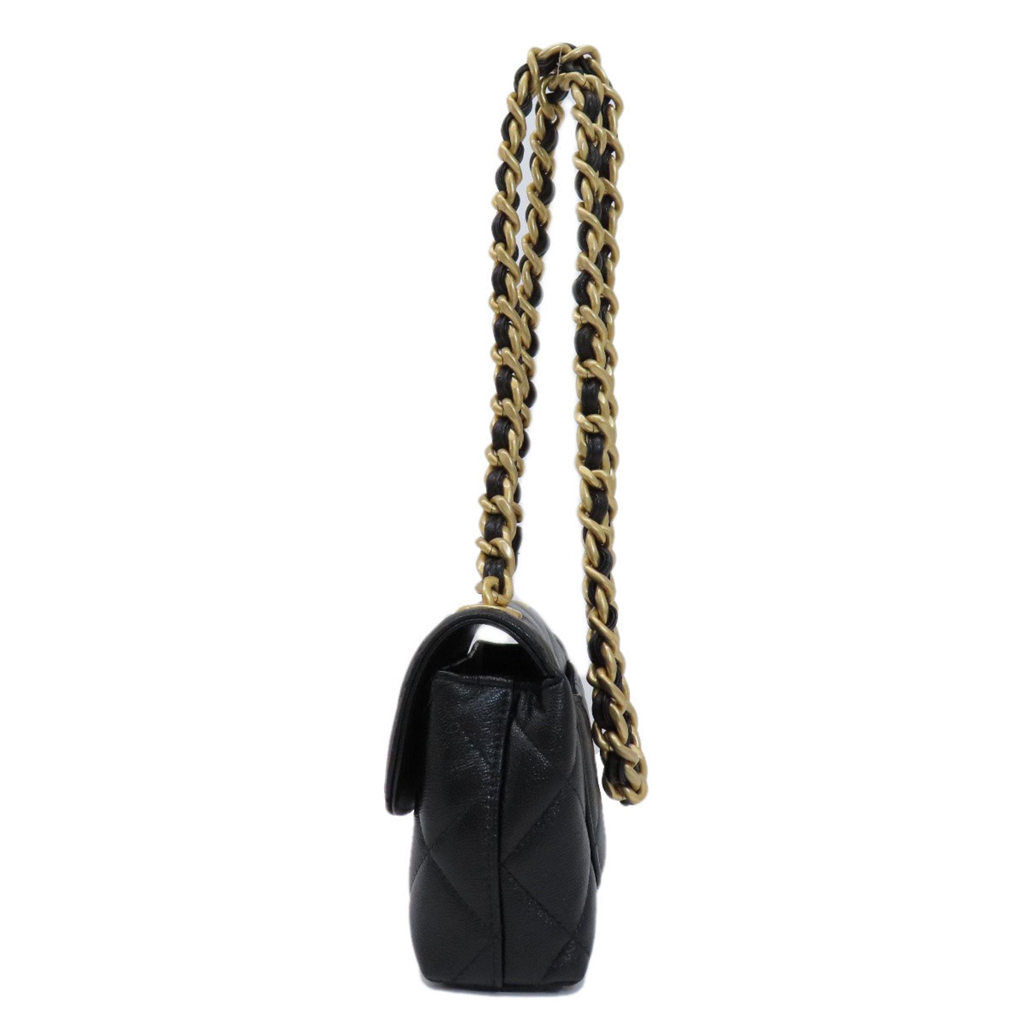Chanel Black Caviar Leather Shoulder Bag (Pre-Owned)