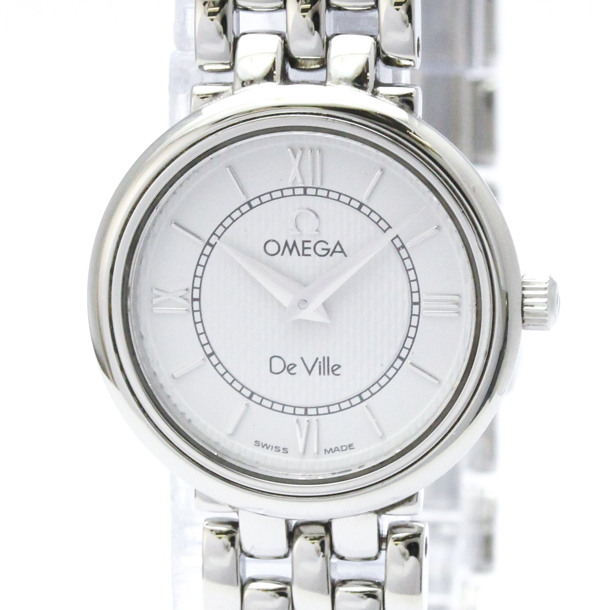 Omega Vintage De Ville Quartz Watch Stainless Steel Watch (Pre-Owned)