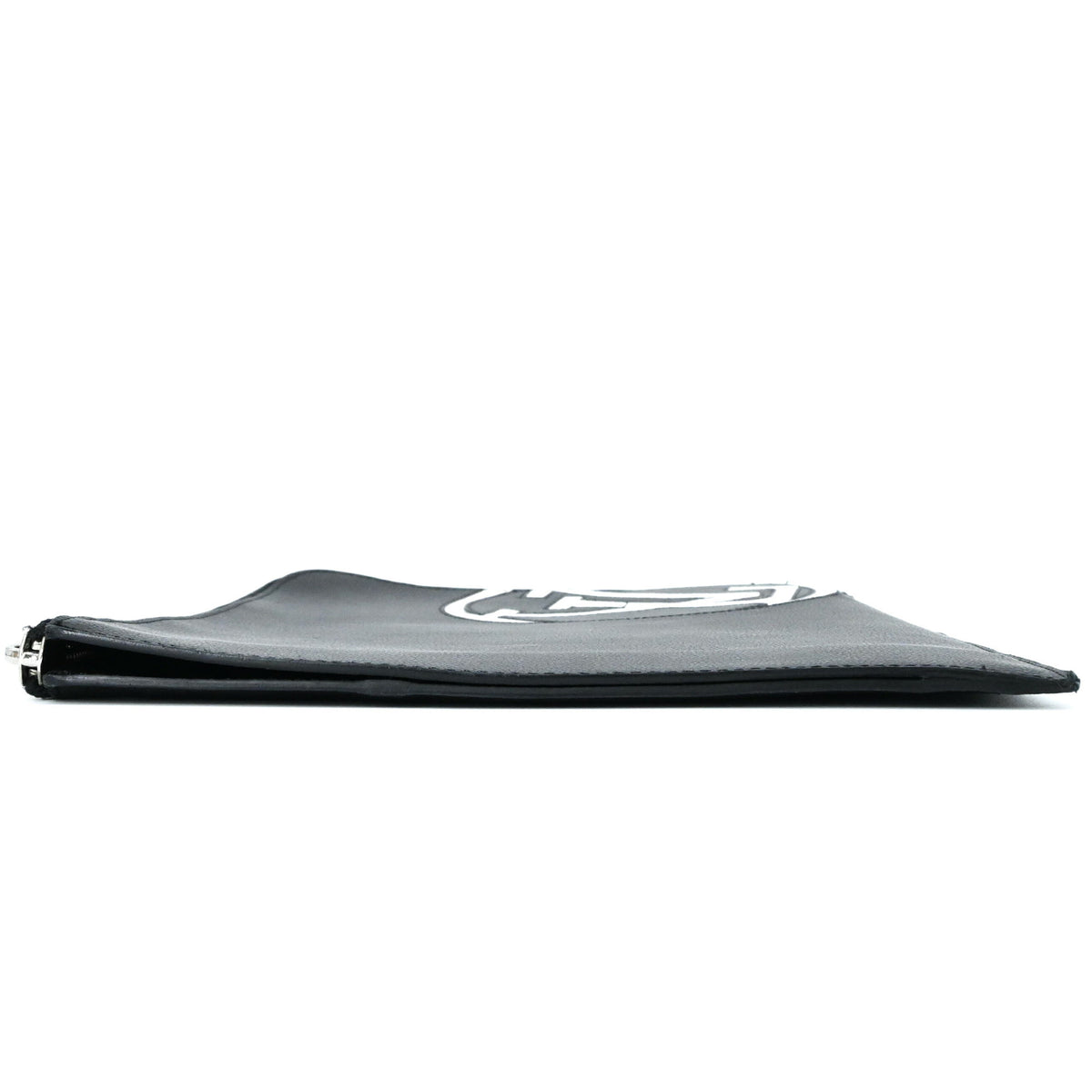 Louis Vuitton Black Leather Clutch Bag Pochette (Pre-Owned)