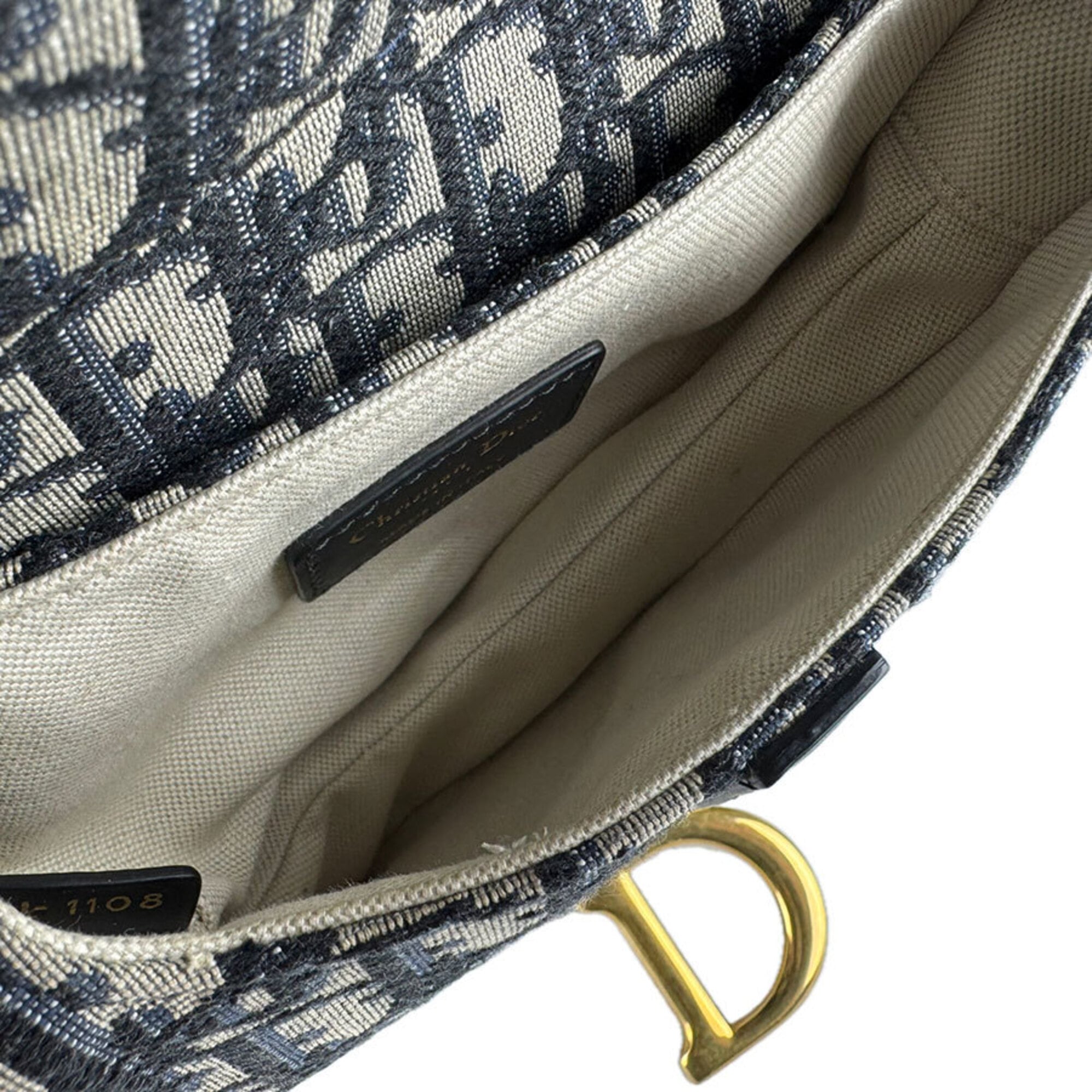 Christian Dior Navy Canvas Handbag Shoulder Bag (Pre-Owned)
