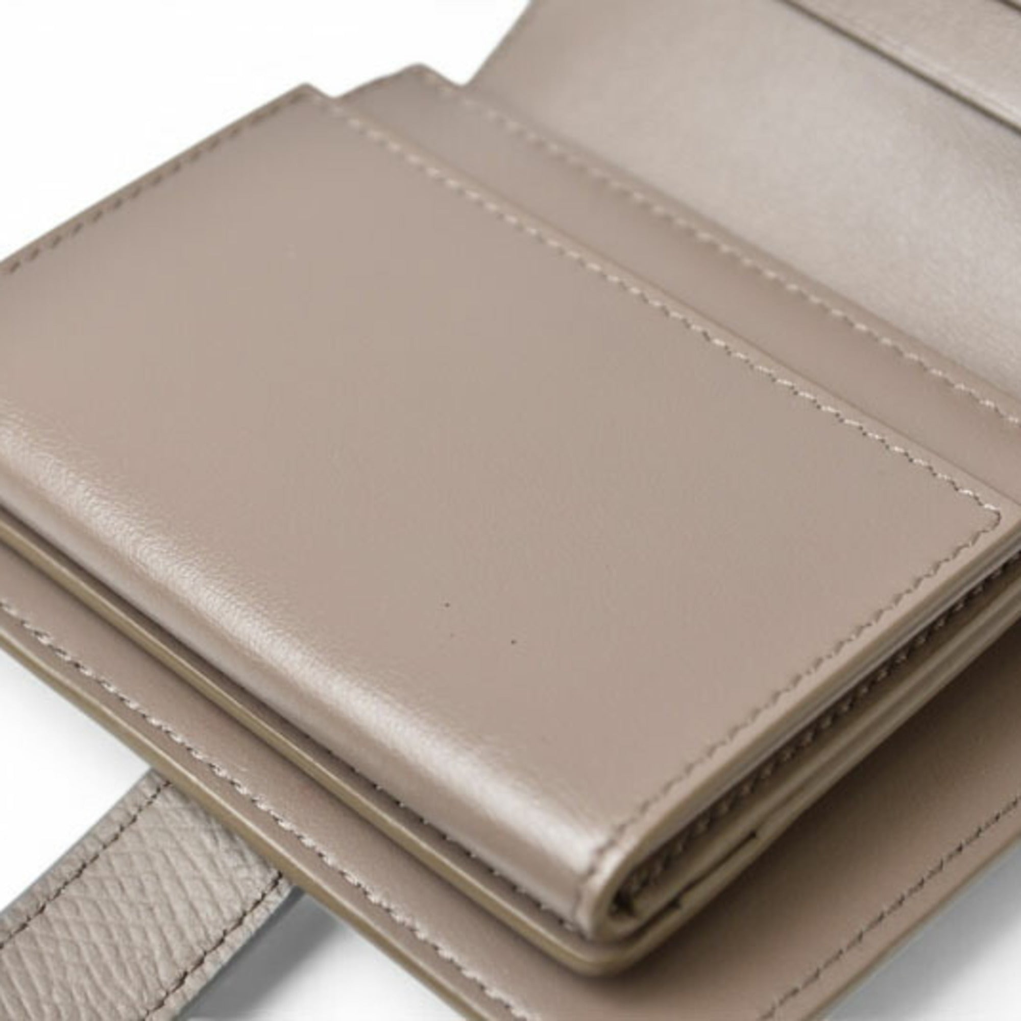 Celine Blue Gray Leather Wallet (Bi-Fold) (Pre-Owned)