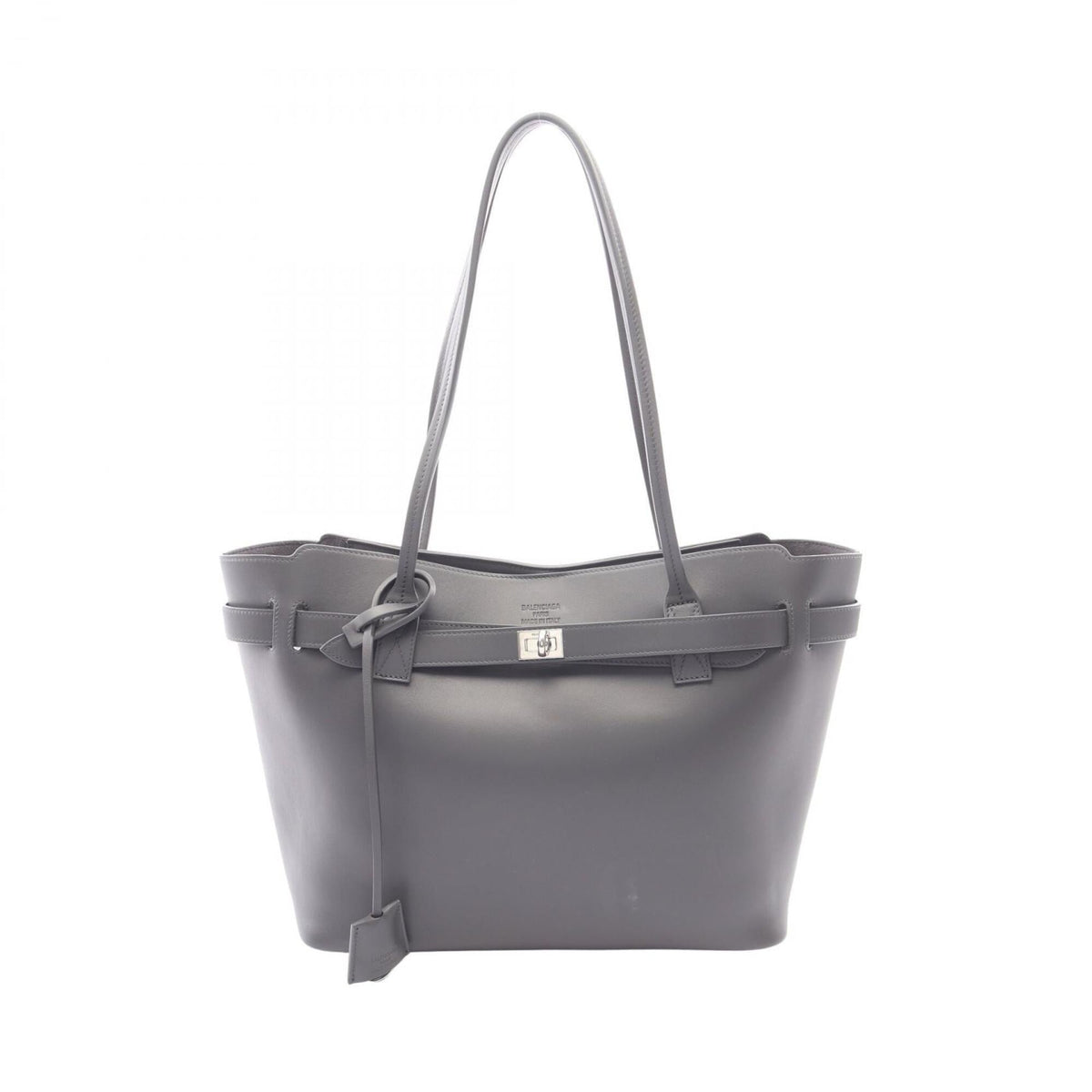 Balenciaga Gray Leather Handbag Tote Bag (Pre-Owned)