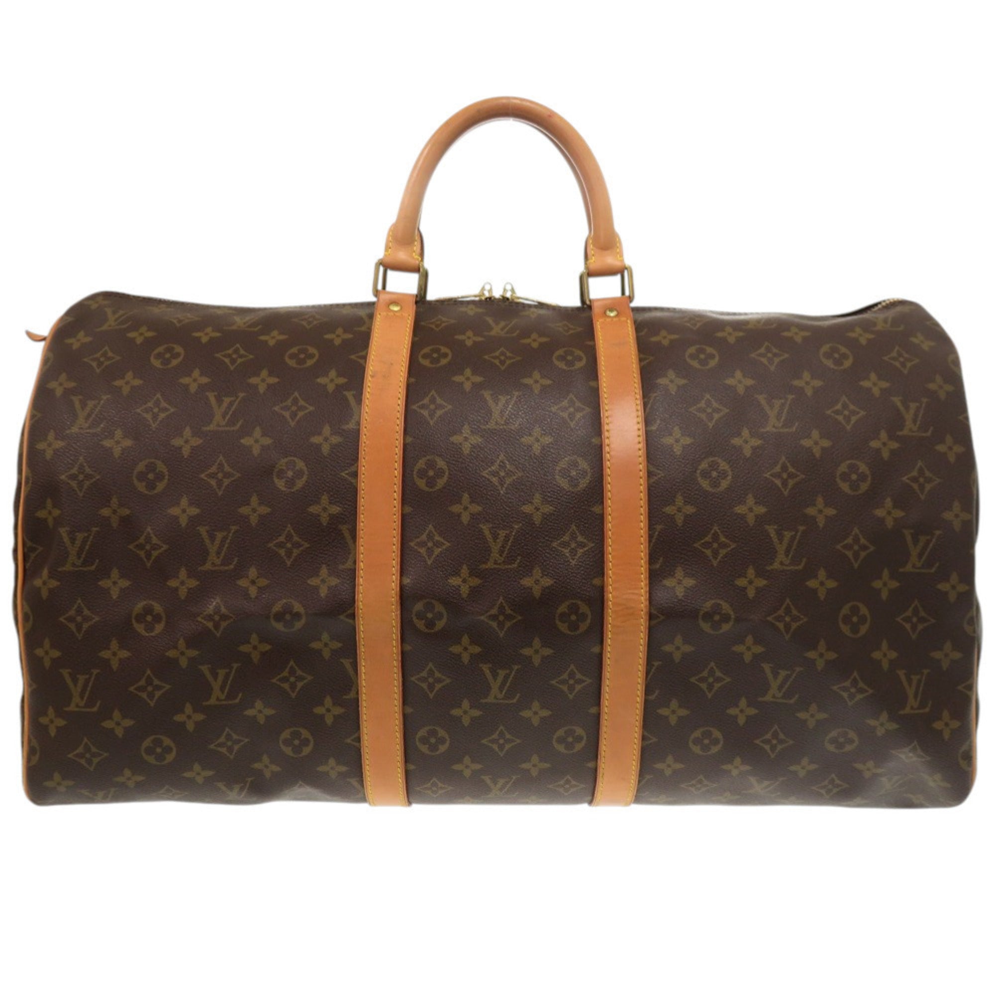 Louis Vuitton Brown Monogram Canvas Boston Bag (Pre-Owned)