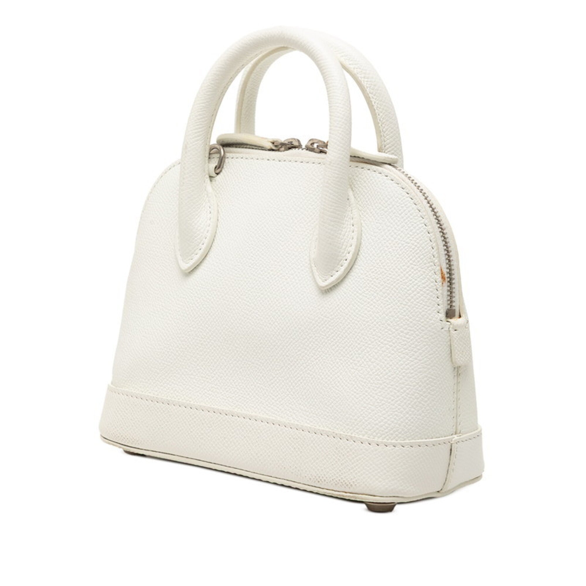 Balenciaga White Leather Handbag Shoulder Bag (Pre-Owned)