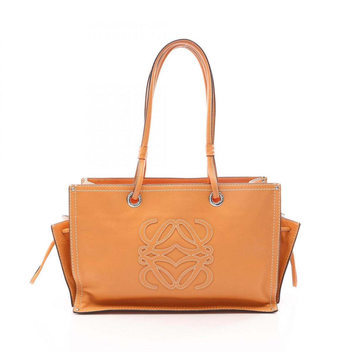 Loewe Brown Leather Handbag Tote Bag (Pre-Owned)