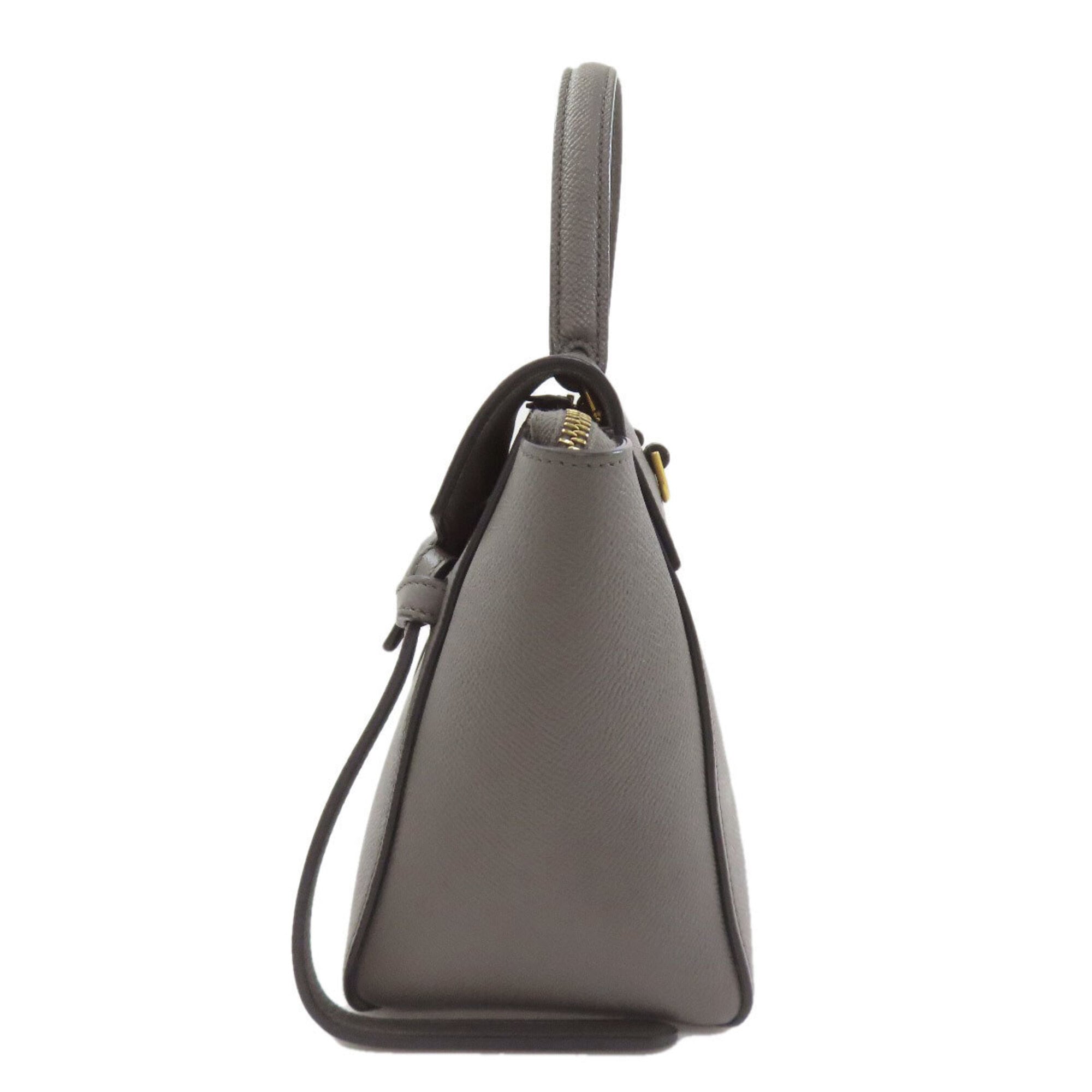Celine Gray Leather Handbag (Pre-Owned)