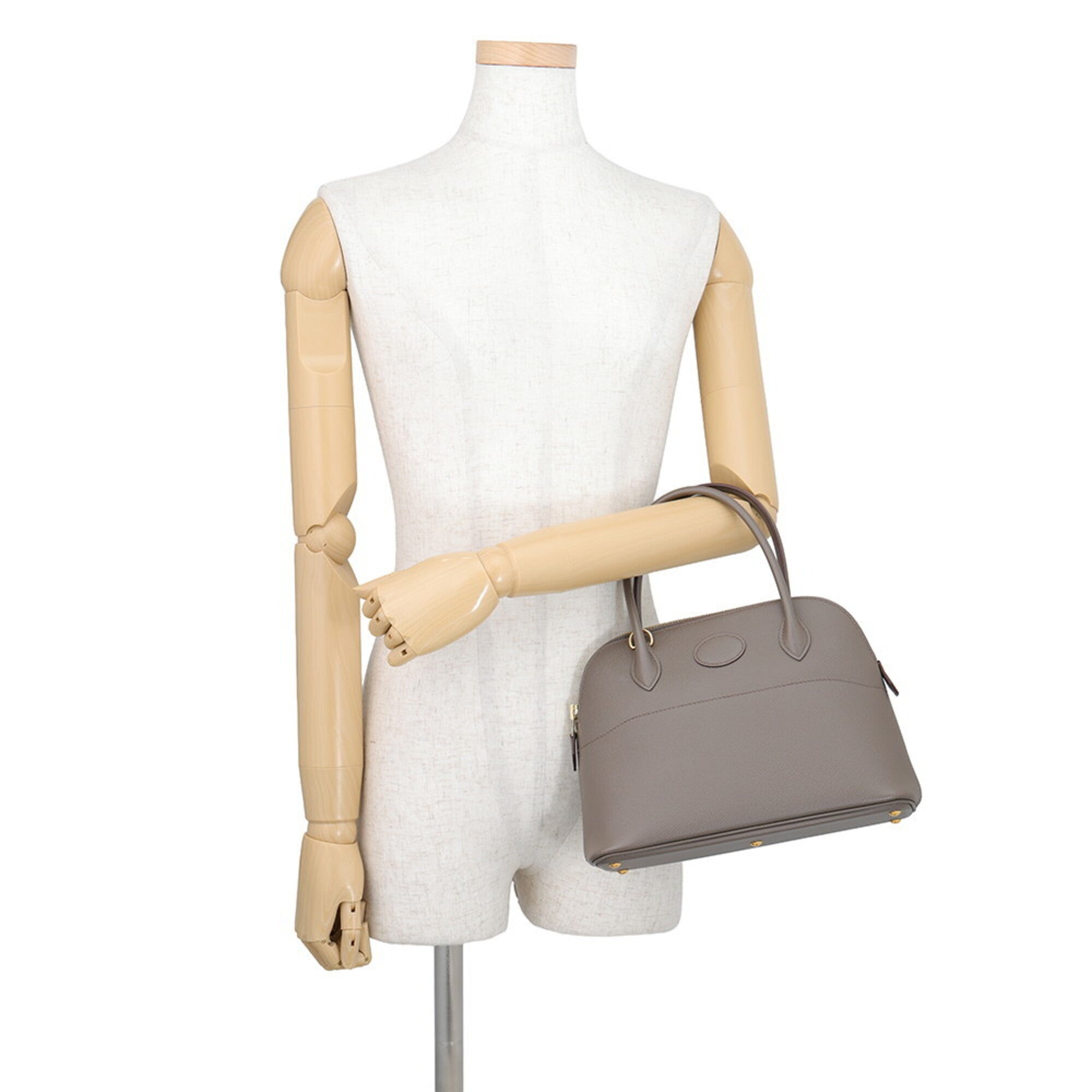 Hermes Etain Epsom Leather Handbag Shoulder Bag (Pre-Owned)