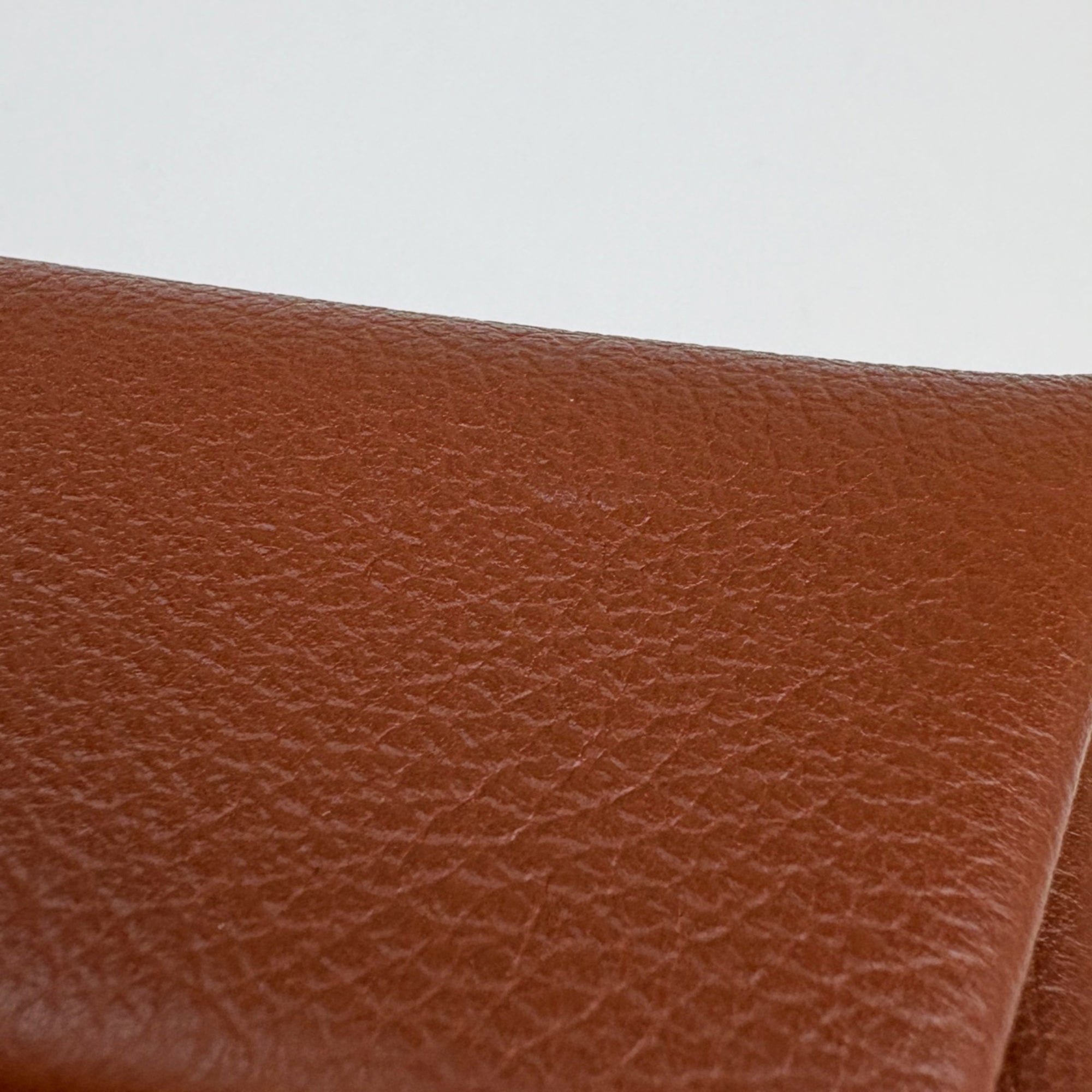 Hermes Bastia Brown Leather Coin Purse/Coin Case (Pre-Owned)