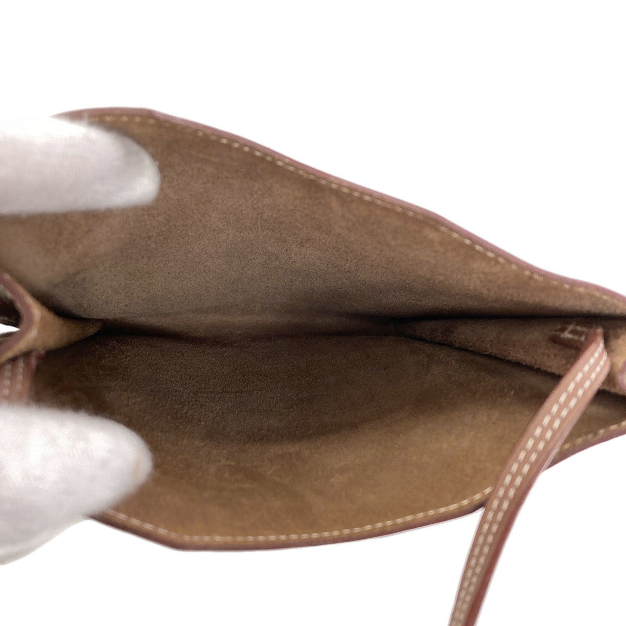 Hermes Brown Swift Leather Shoulder Bag (Pre-Owned)