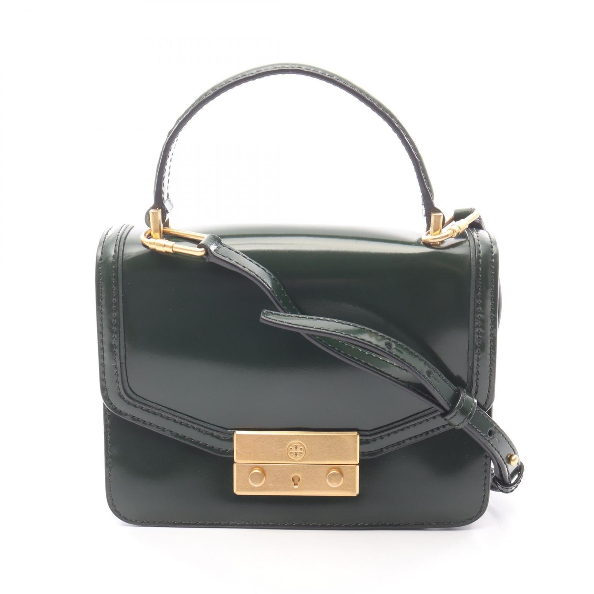 Tory Burch Green Leather Handbag (Pre-Owned)