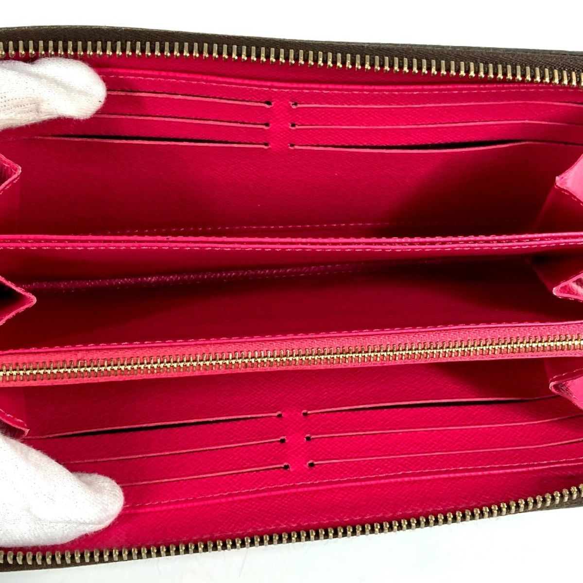 Louis Vuitton Monogram Bay Brown Pink Monogram Long Wallet (Bi-Fold) (Pre-Owned)